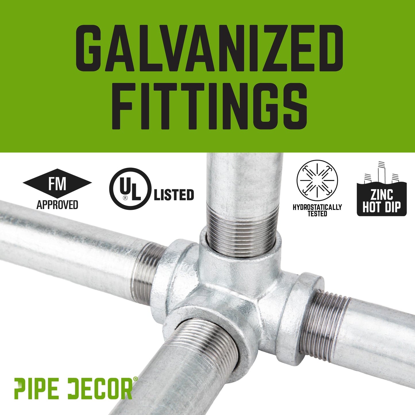 1/2 in. Galvanized Square Cap