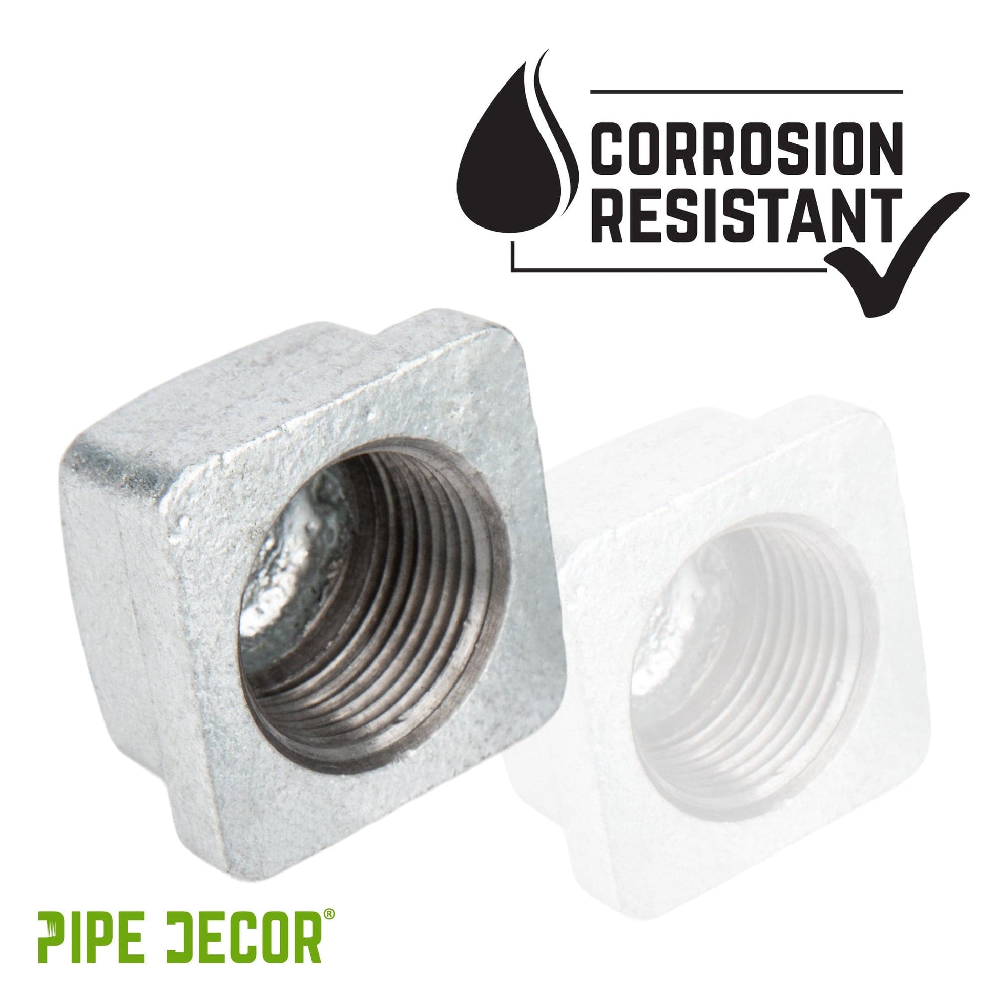 3/4 in. Galvanized Square Cap