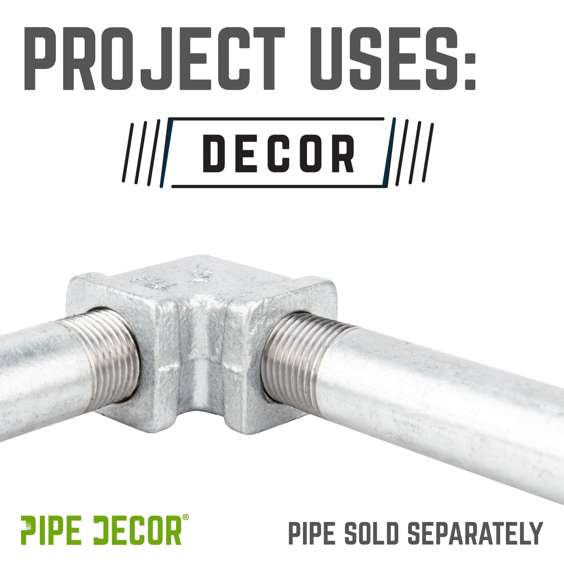 1/2 in. Galvanized Square 90 Degree Elbow