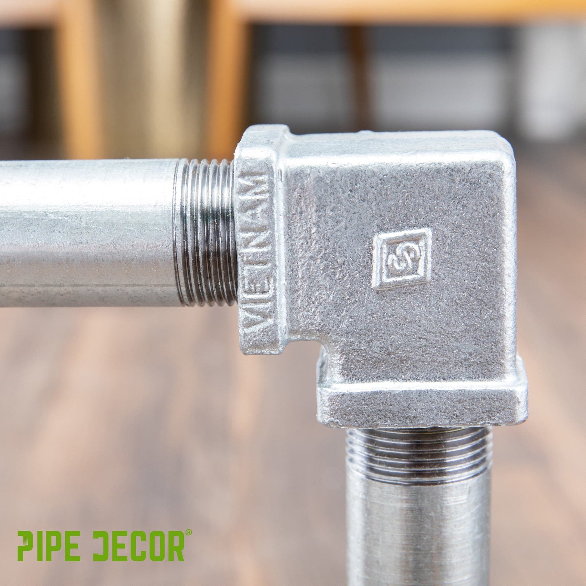 1/2 in. Galvanized Square 90 Degree Elbow