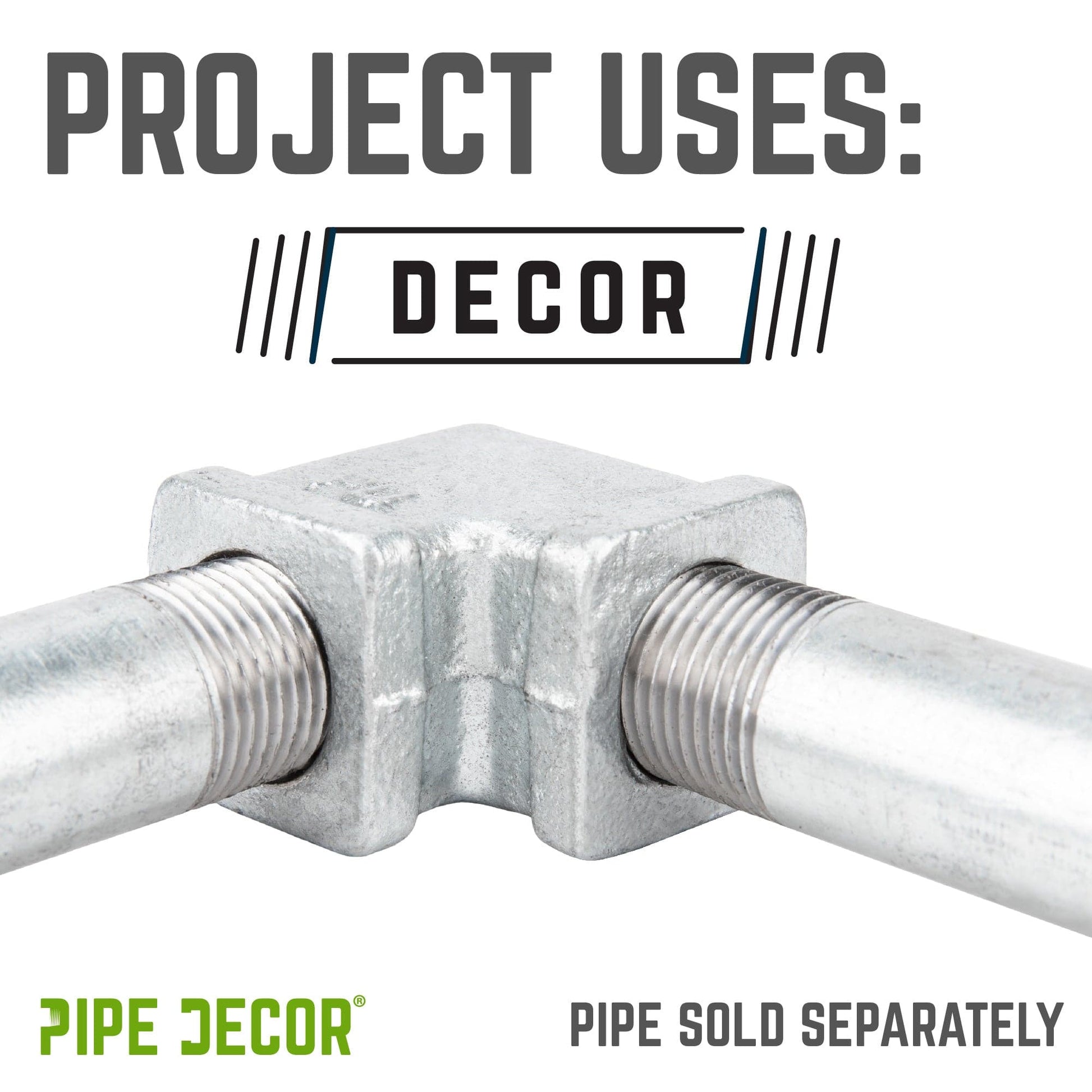 3/4 in. Galvanized Square 90 Degree Elbow