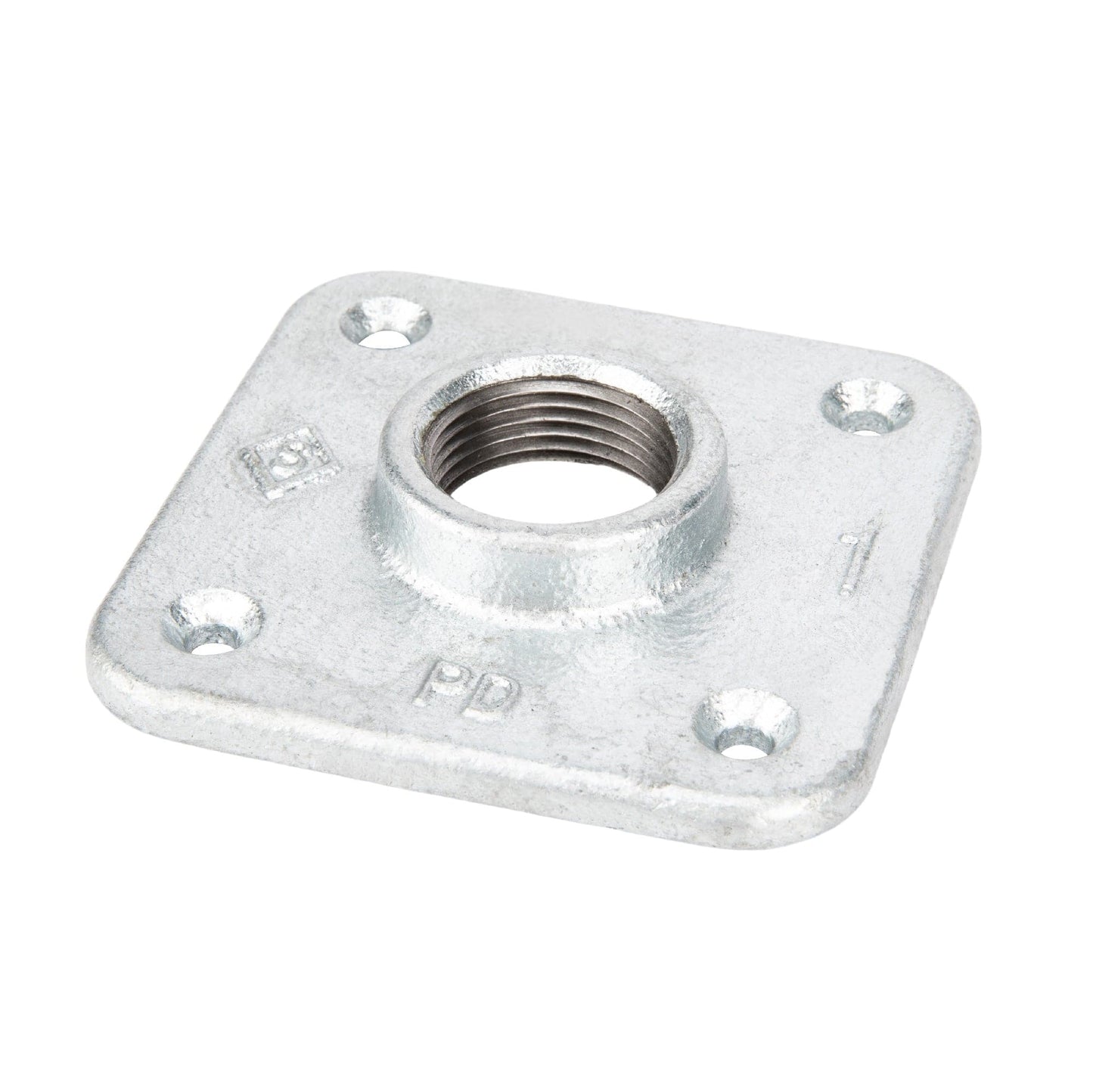 1 in. Galvanized Square Floor Flange