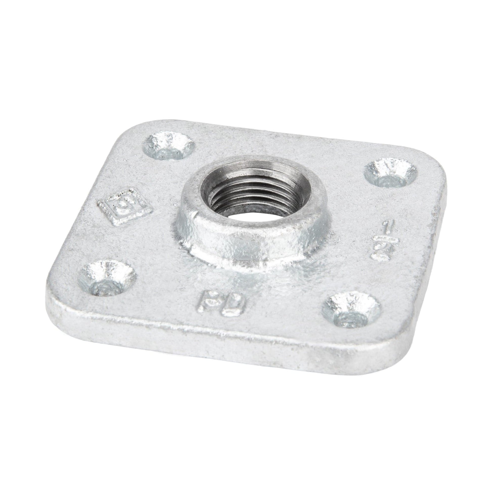 1/2 in. Galvanized Square Floor Flange