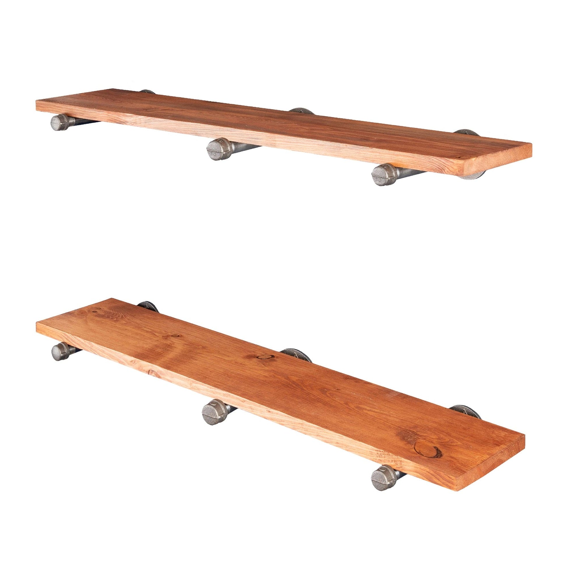 RESTORE Sunset Cedar 36 in. Shelves with Straight Brackets