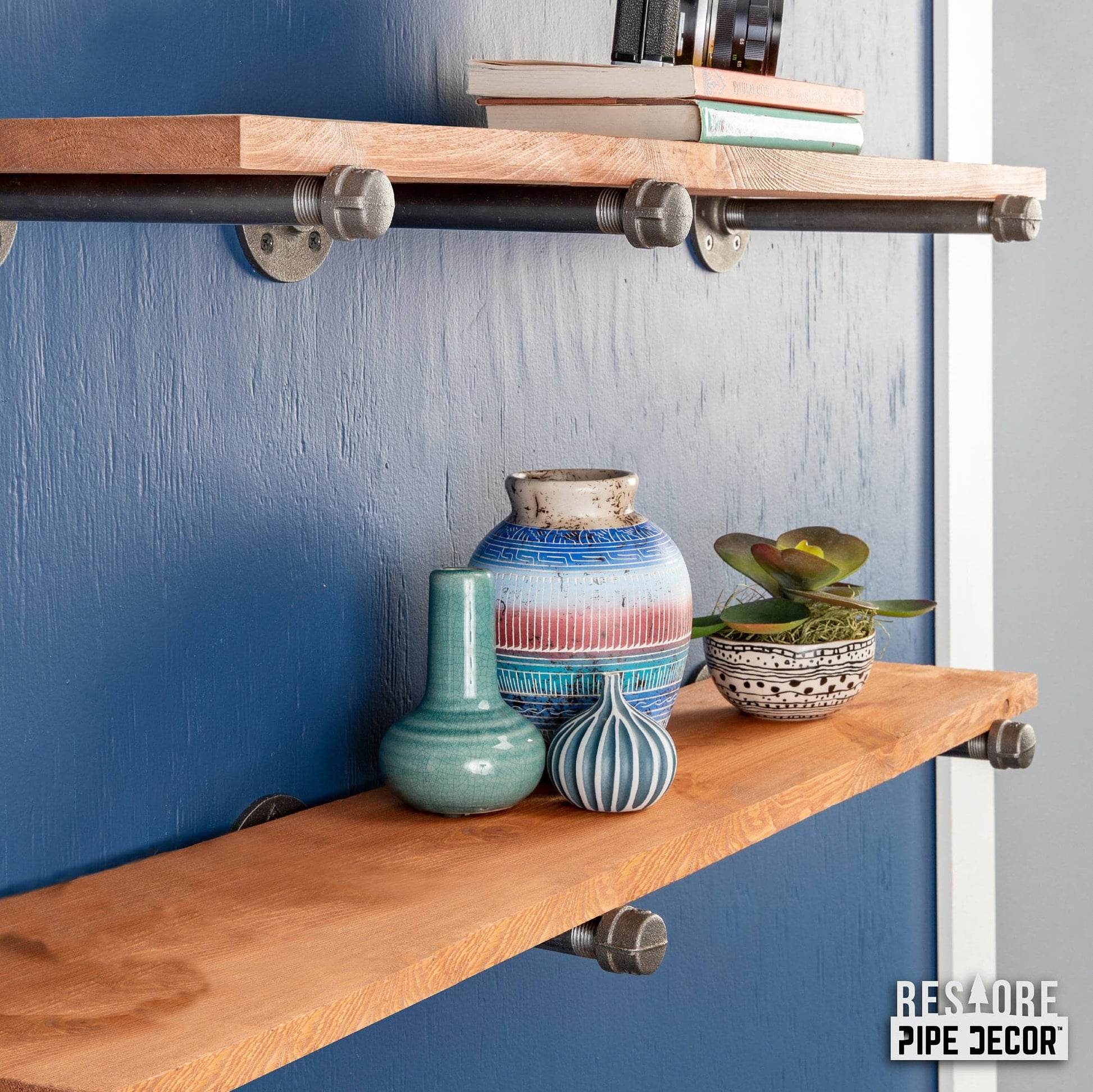 RESTORE Sunset Cedar 36 in. Shelves with Straight Brackets