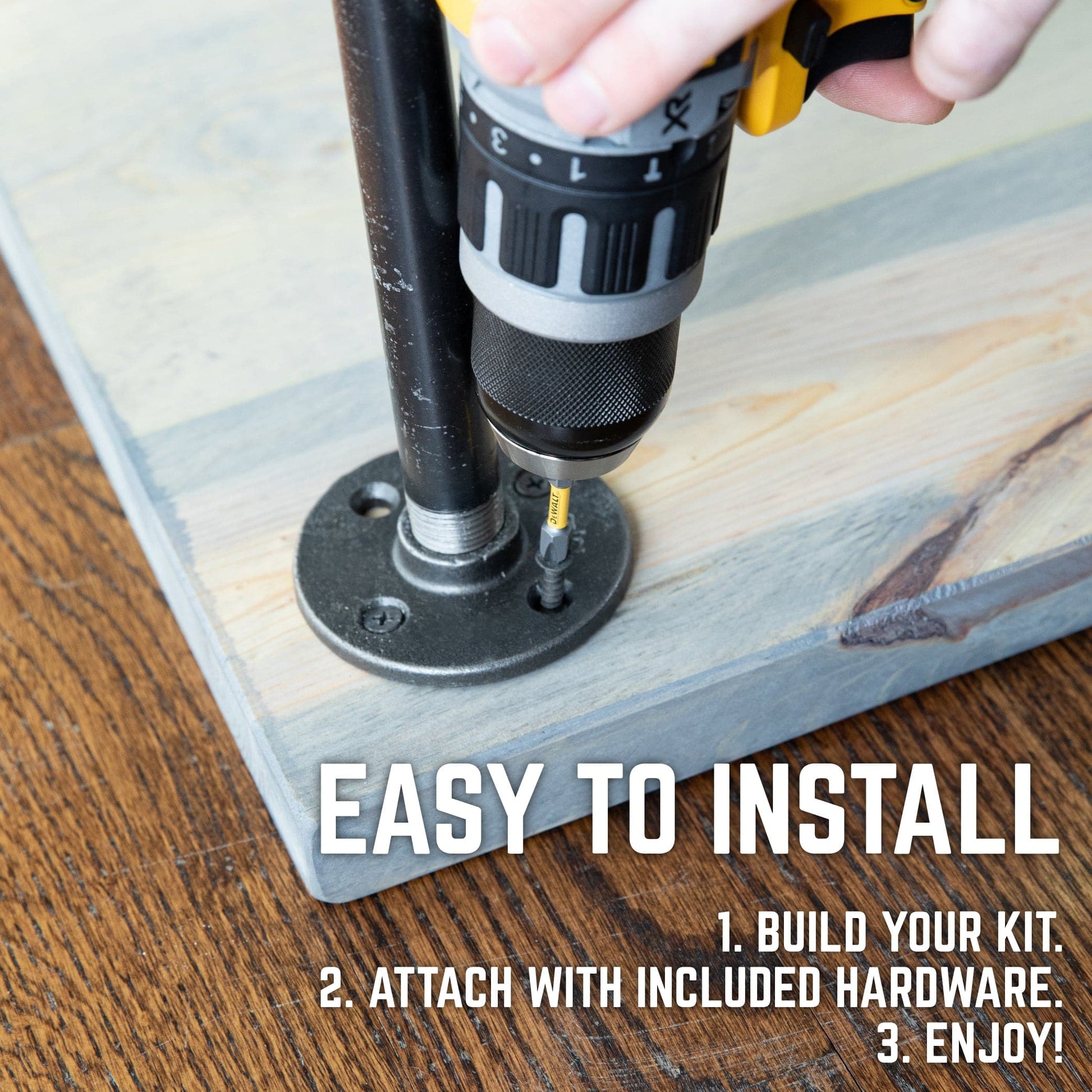 RESTORE Riverstone Grey Solid Live Edge Wood Accent Bench