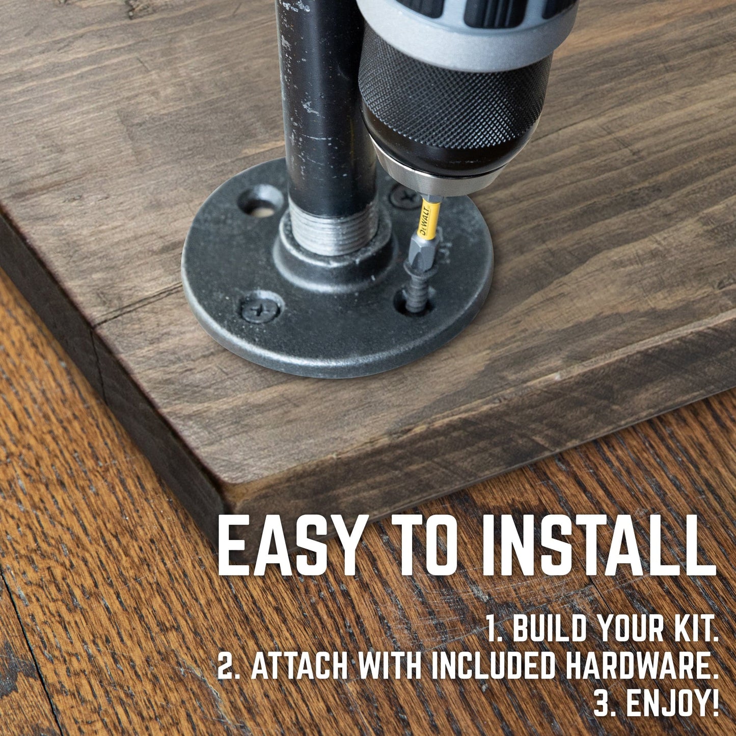 RESTORE Boulder Black Solid Wood Coffee Table