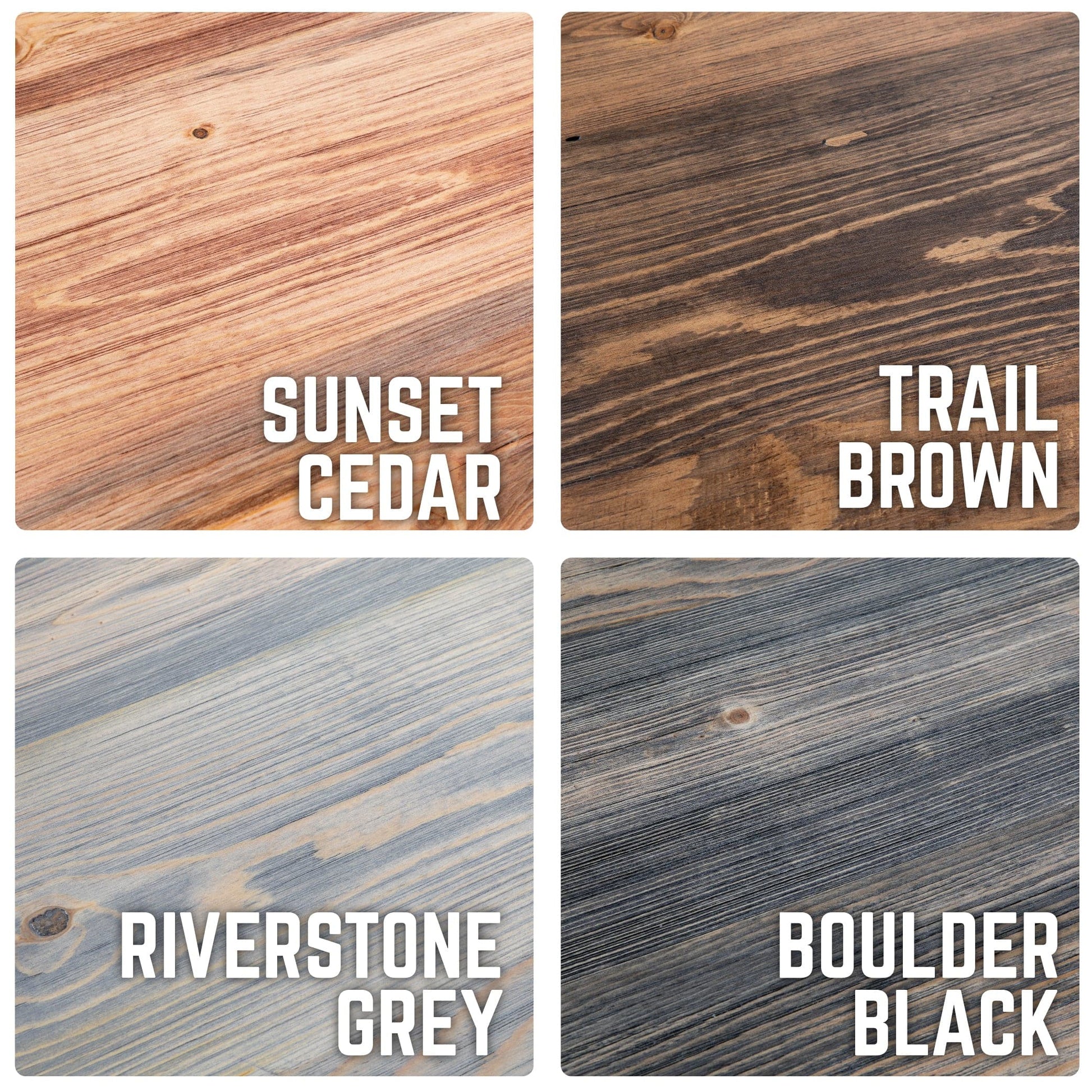 RESTORE Boulder Black Solid Wood Coffee Table