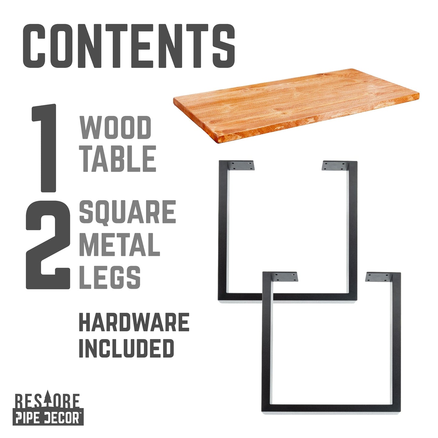 Skyline Sunset Cedar Solid Wood Coffee Table with 12 in. Landscape Legs