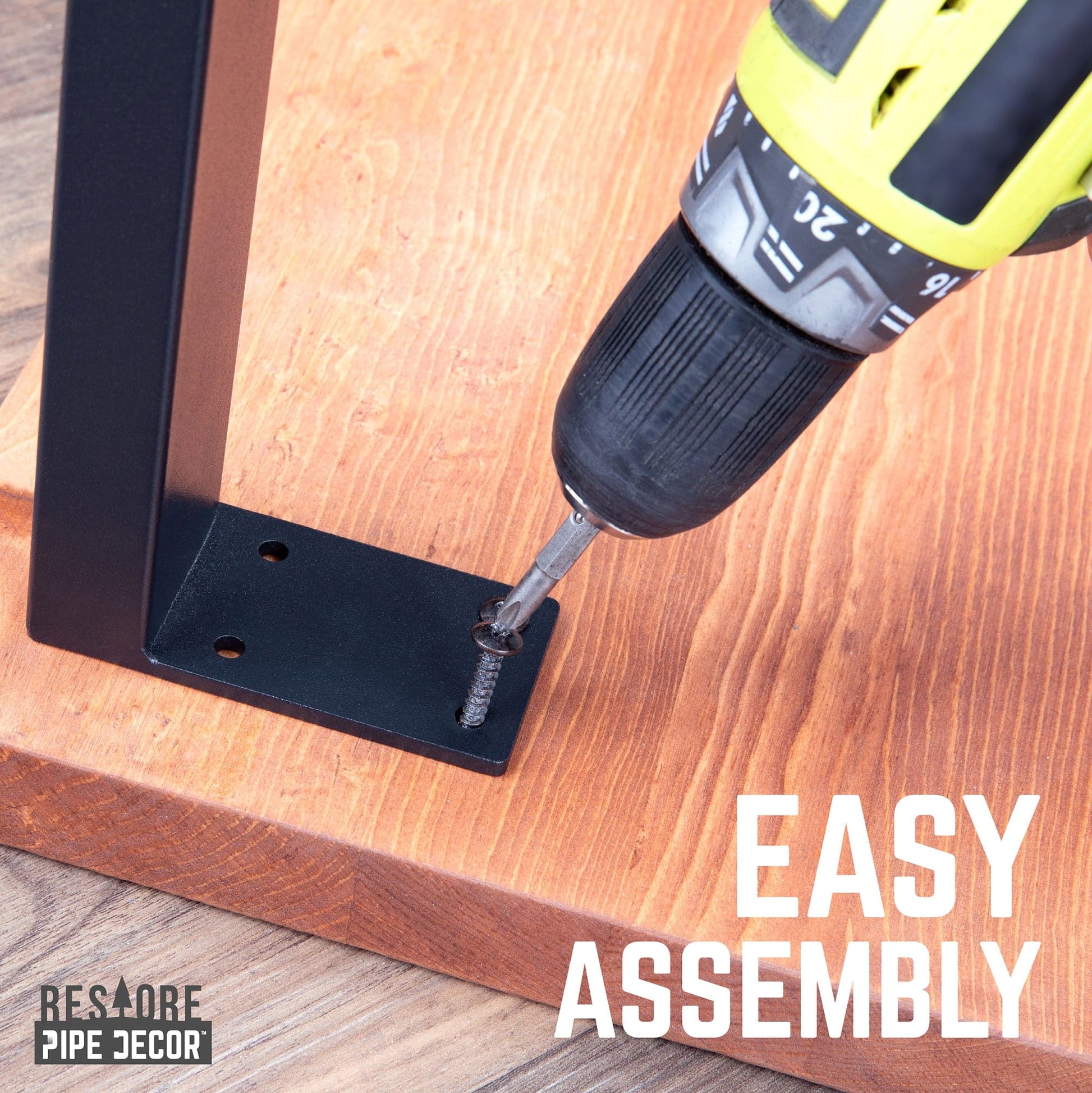 Skyline Sunset Cedar Solid Wood Coffee Table with 18 in. Landscape Legs