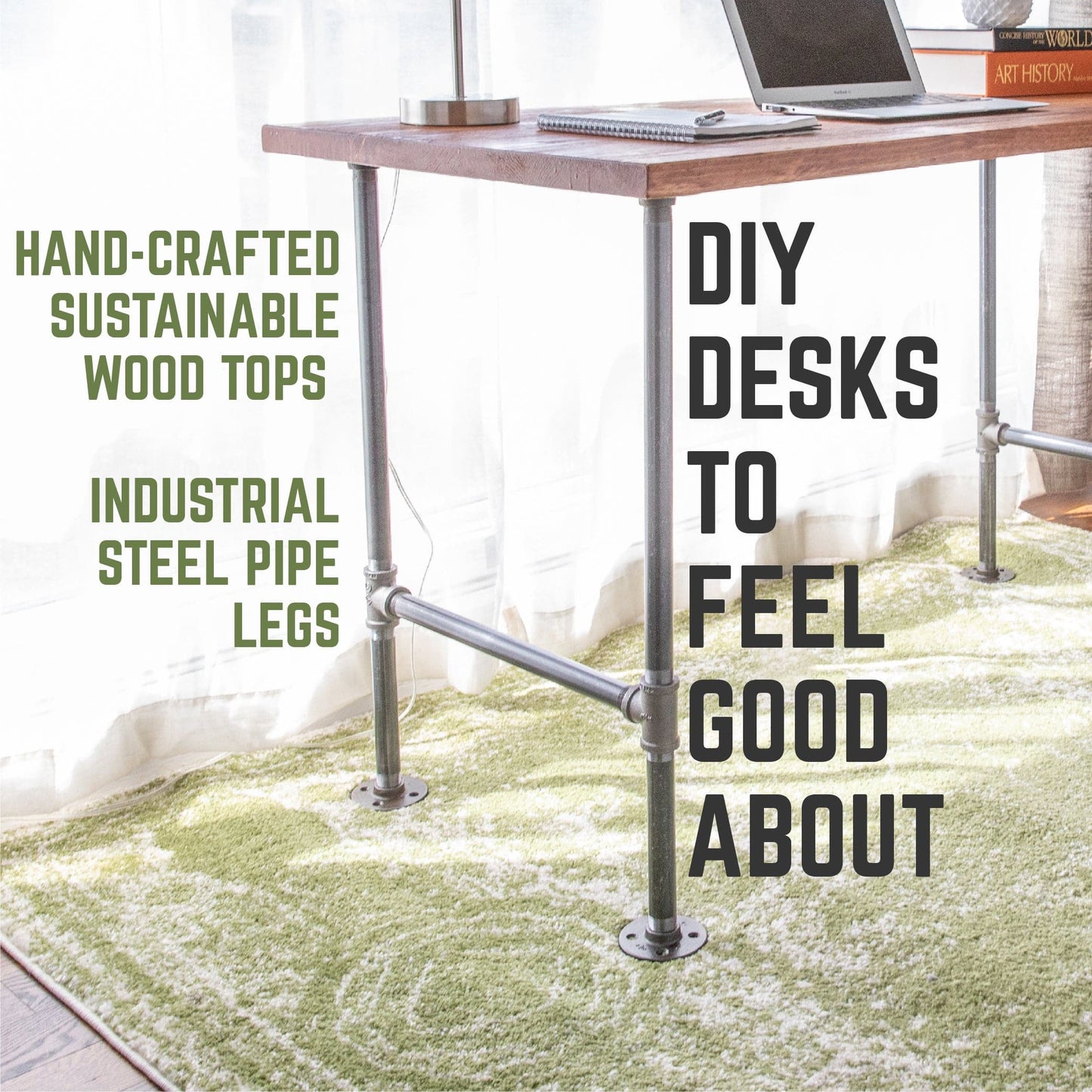 RESTORE Sunset Cedar Solid Wood Office Desk