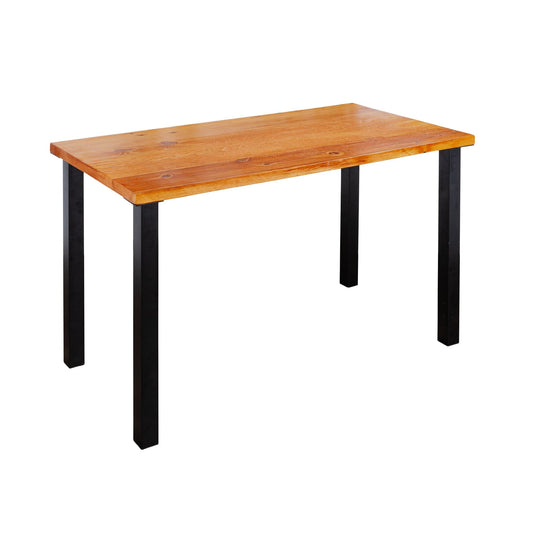 Skyline Sunset Cedar Solid Wood Desk with 28 in. High-Rise Legs