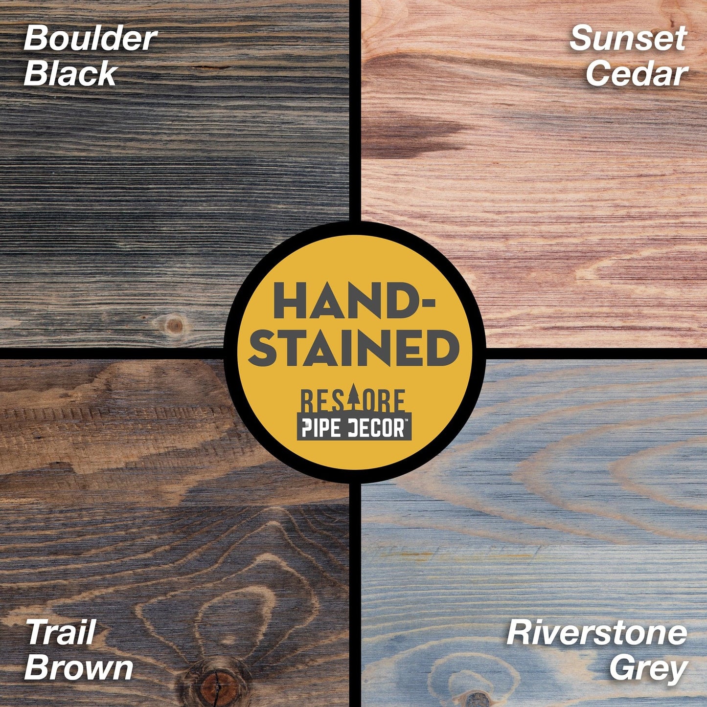 Skyline Sunset Cedar Solid Wood Desk with 28 in. High-Rise Legs