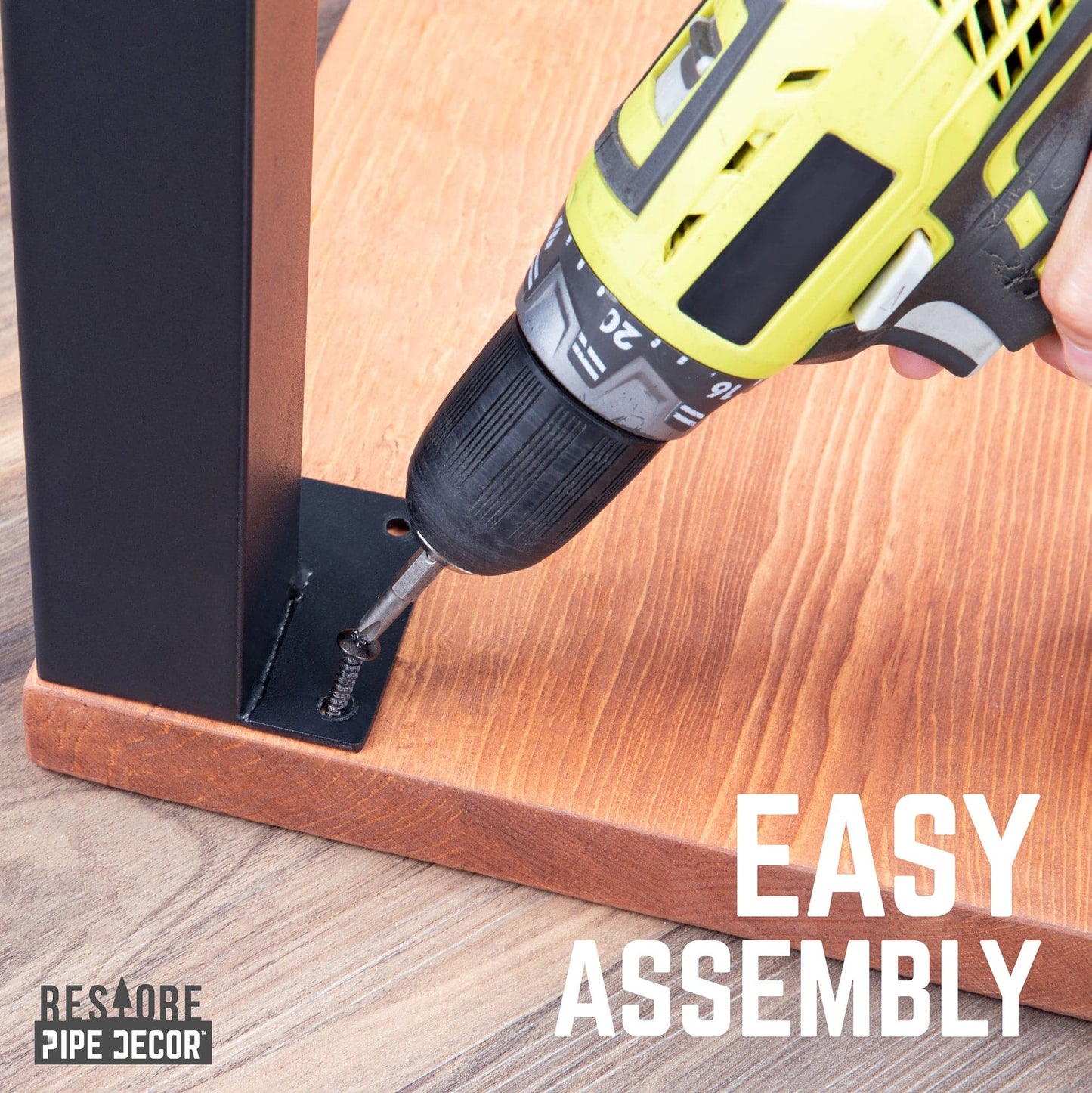 Skyline Sunset Cedar Solid Wood Desk with 28 in. High-Rise Legs