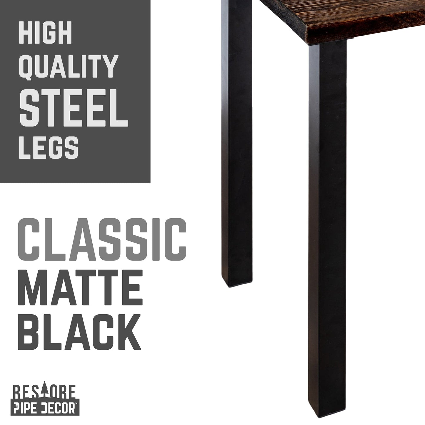 Skyline Trail Brown Solid Wood Desk with 28 in. High-Rise Legs