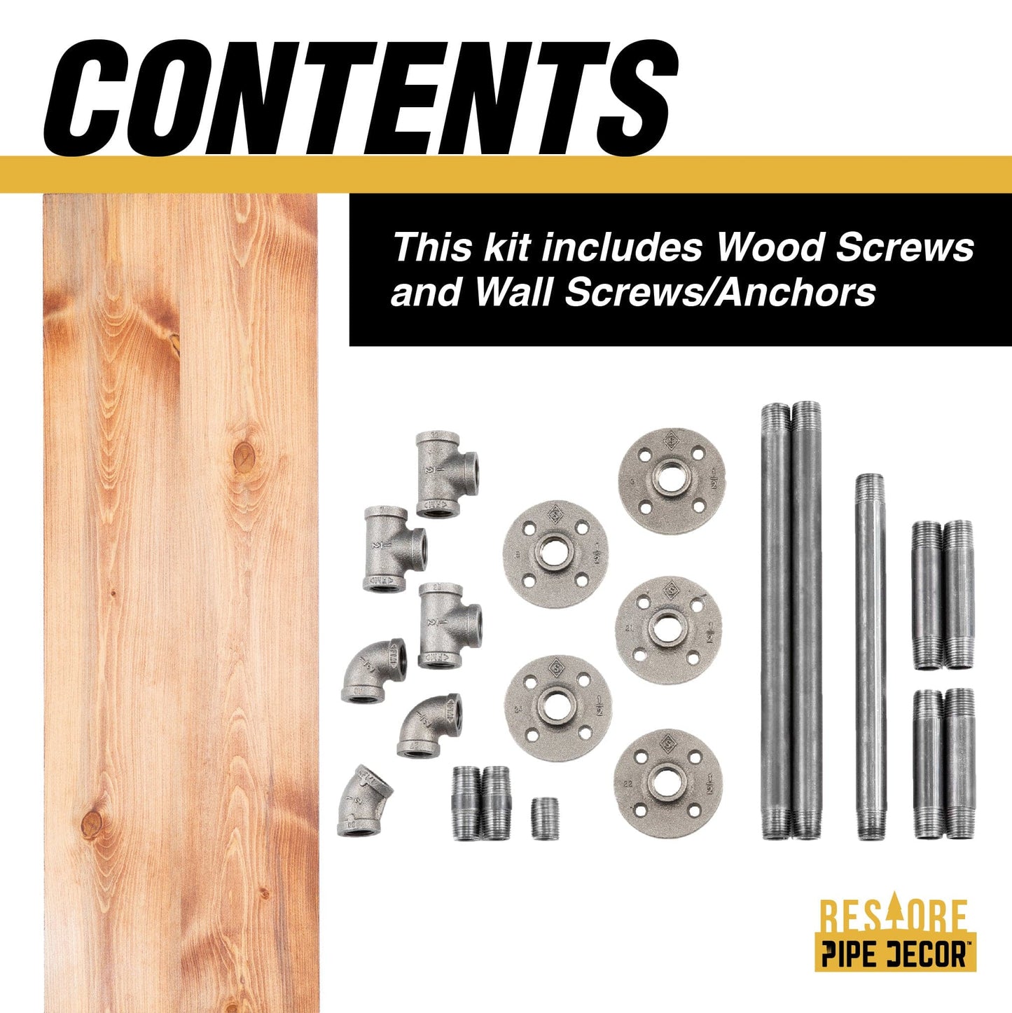 24 in. Wall Mounted Clothing Rack with Wood Shelf, Sunset Cedar