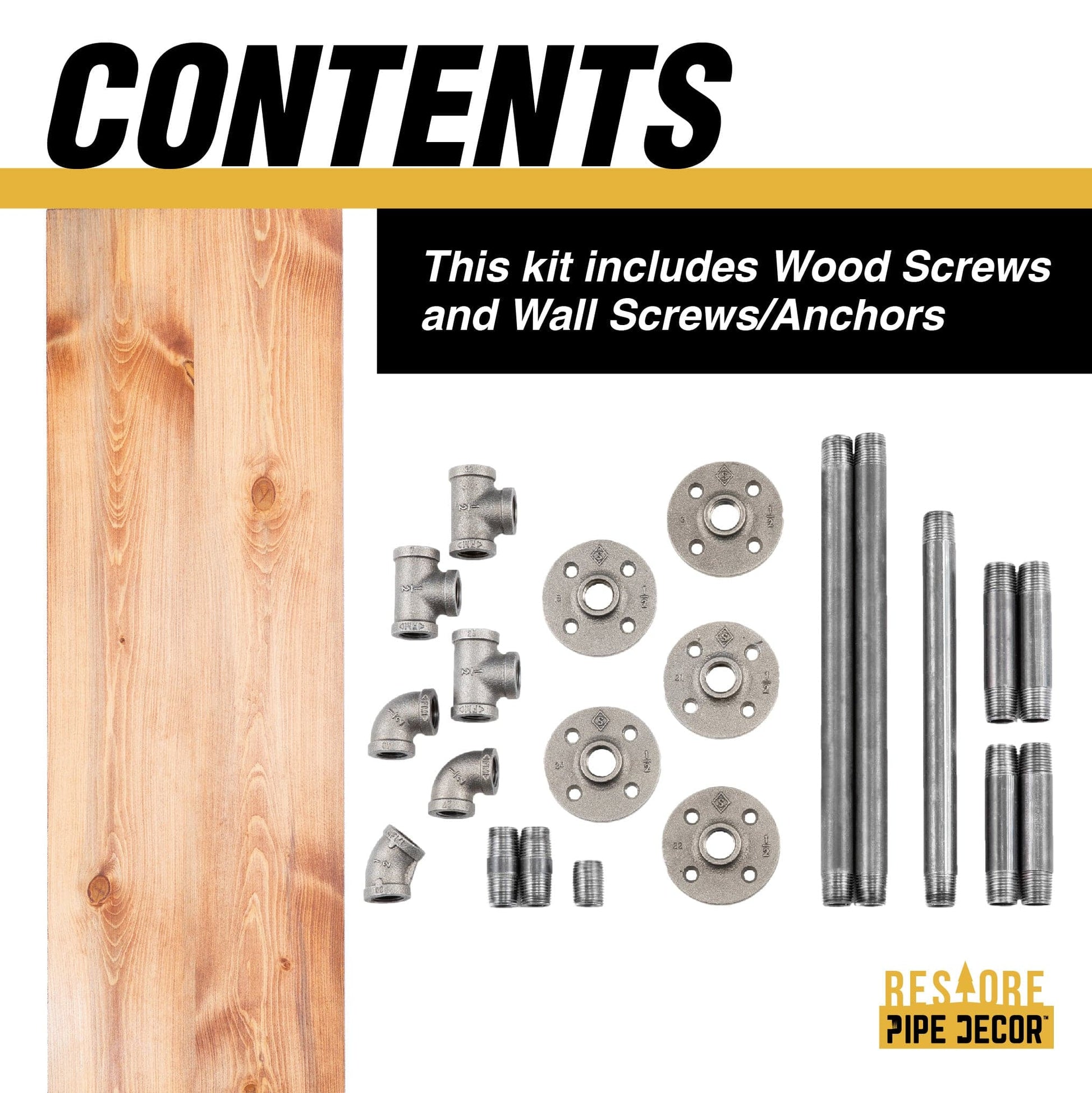 24 in. Wall Mounted Clothing Rack with Wood Shelf, Sunset Cedar