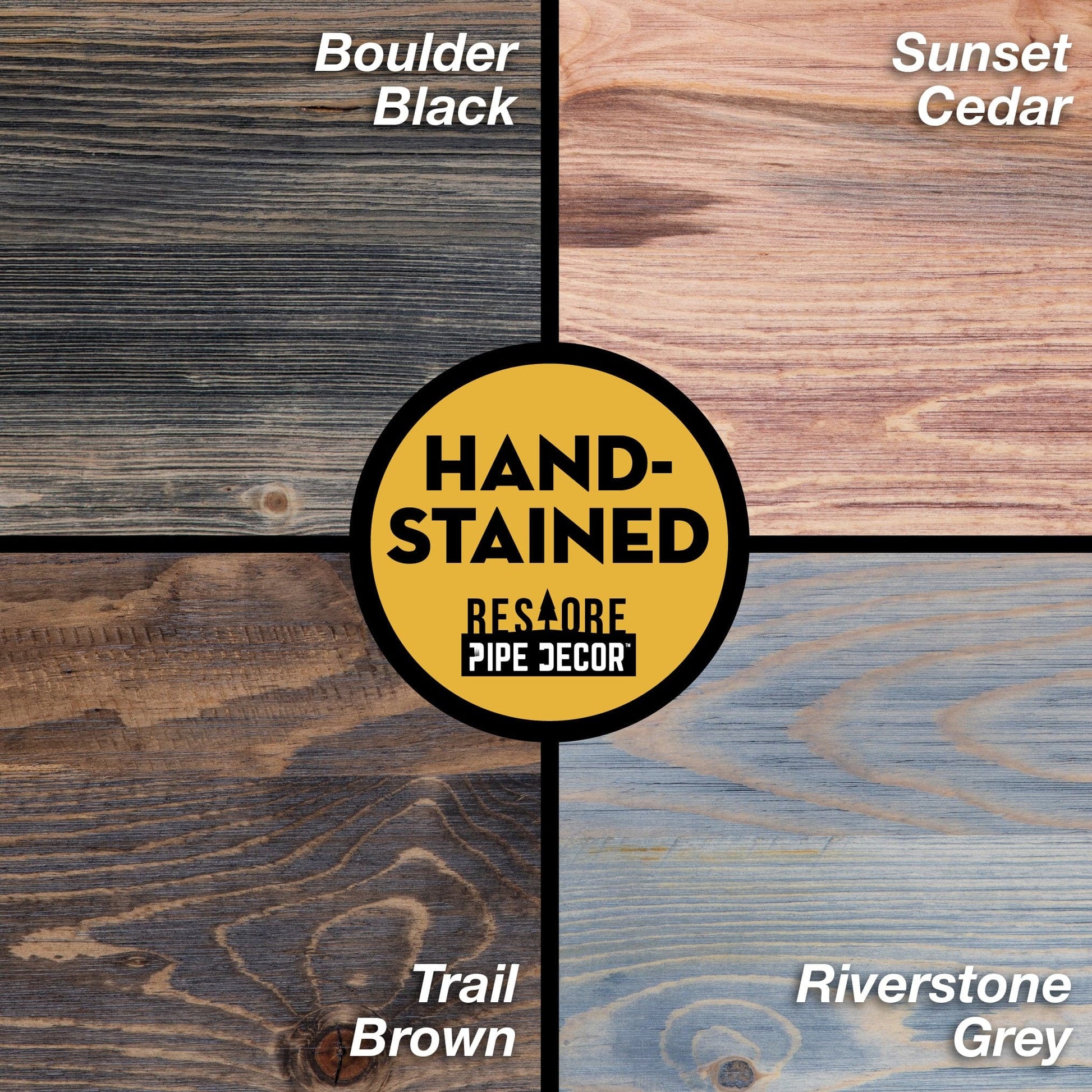 36 in. Wall Mounted Clothing Rack with Wood Shelf, Trail Brown