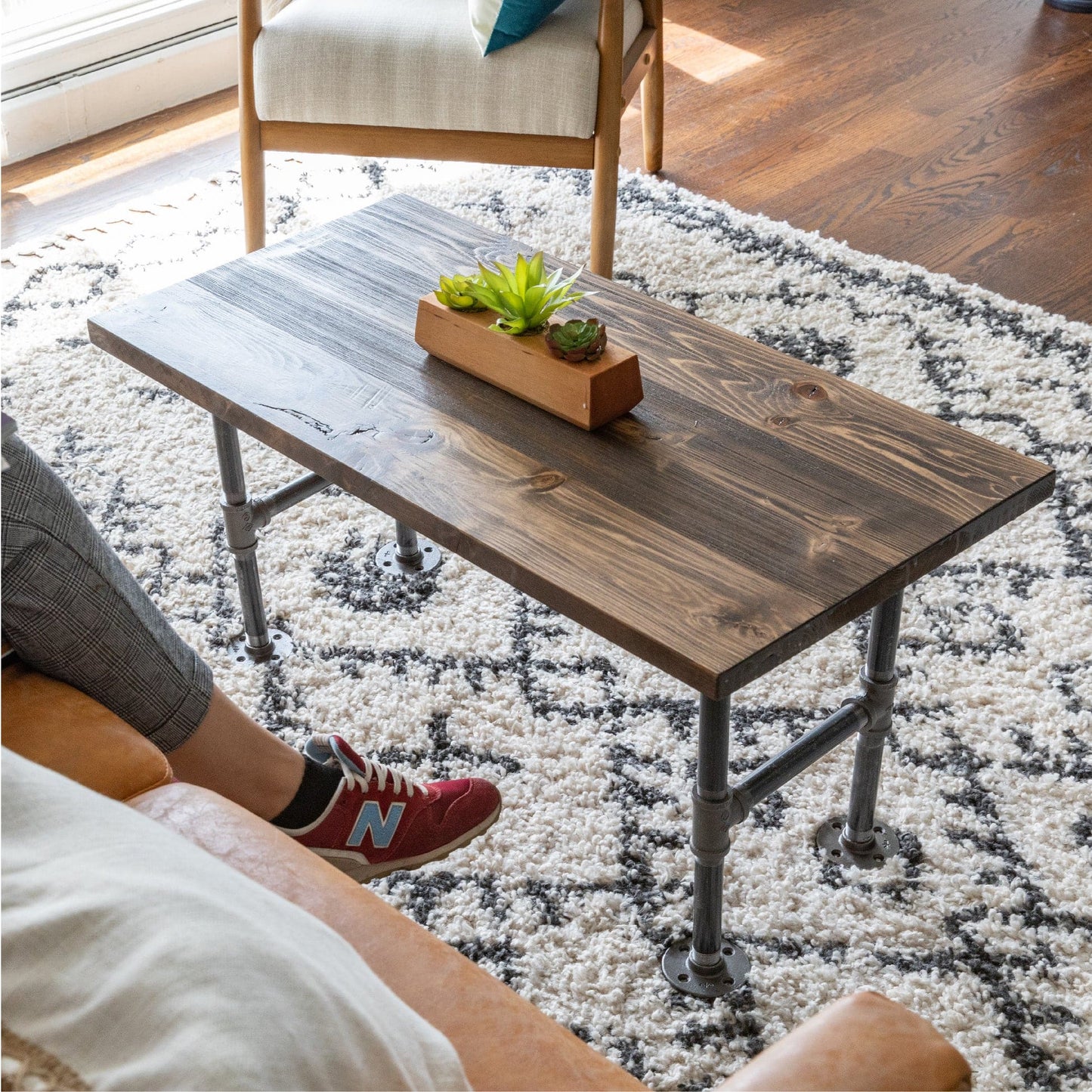 RESTORE Trail Brown Solid Wood Coffee Table