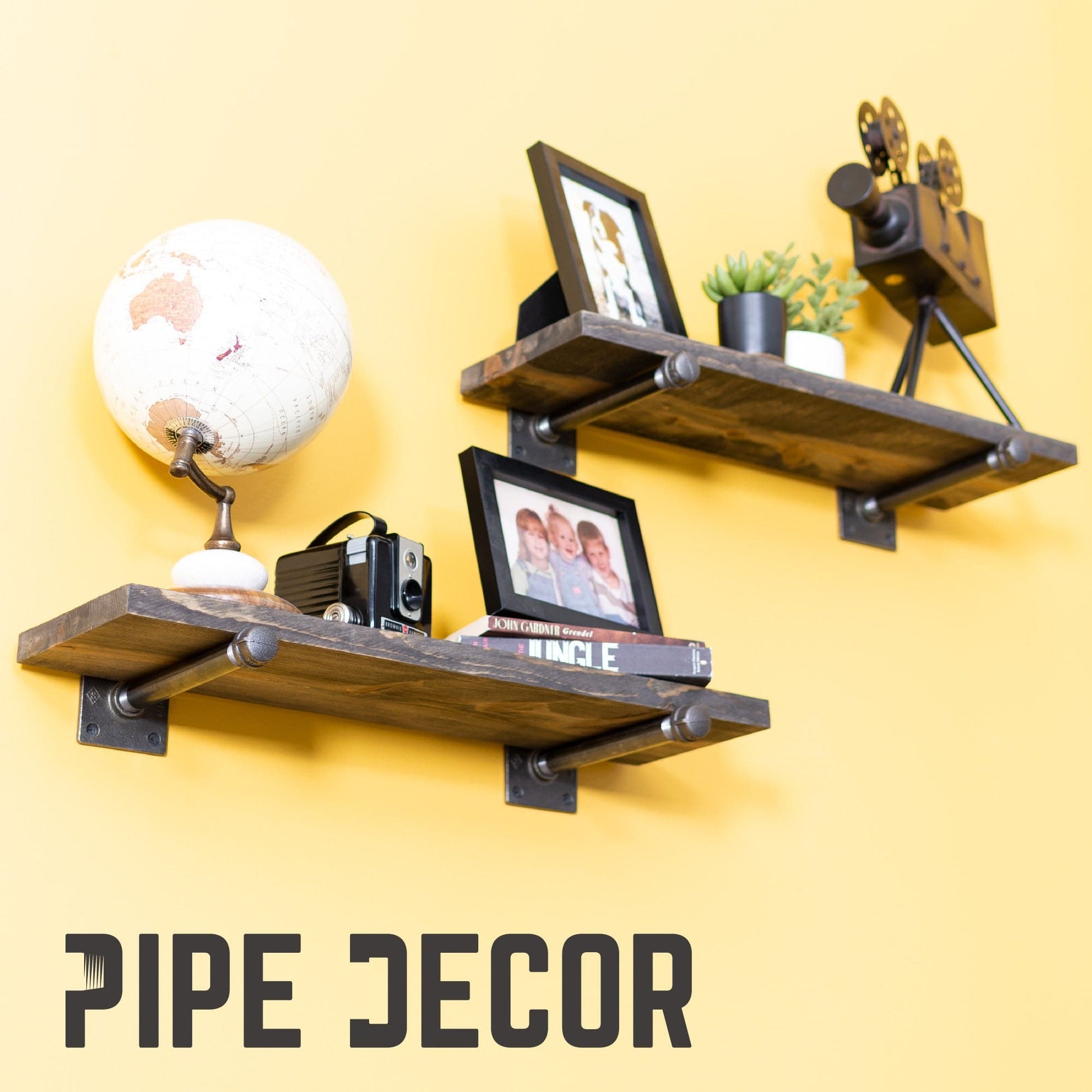 1/2 in. x 8 in. Square Flange Shelf Bracket Kit, 4 Pack