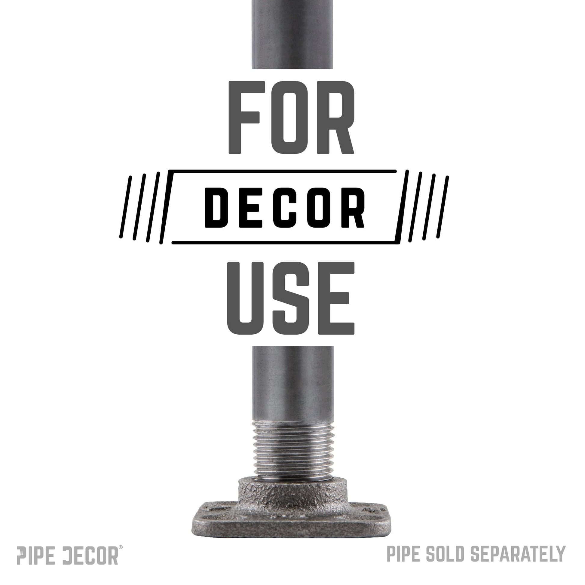 1/2 in. Black Micro Mini Square Flange (8-Pack)