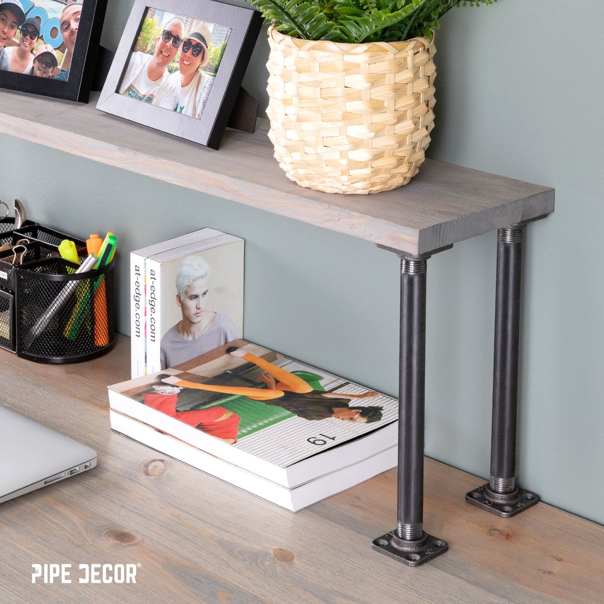 1/2 in. Black Micro Mini Square Flange