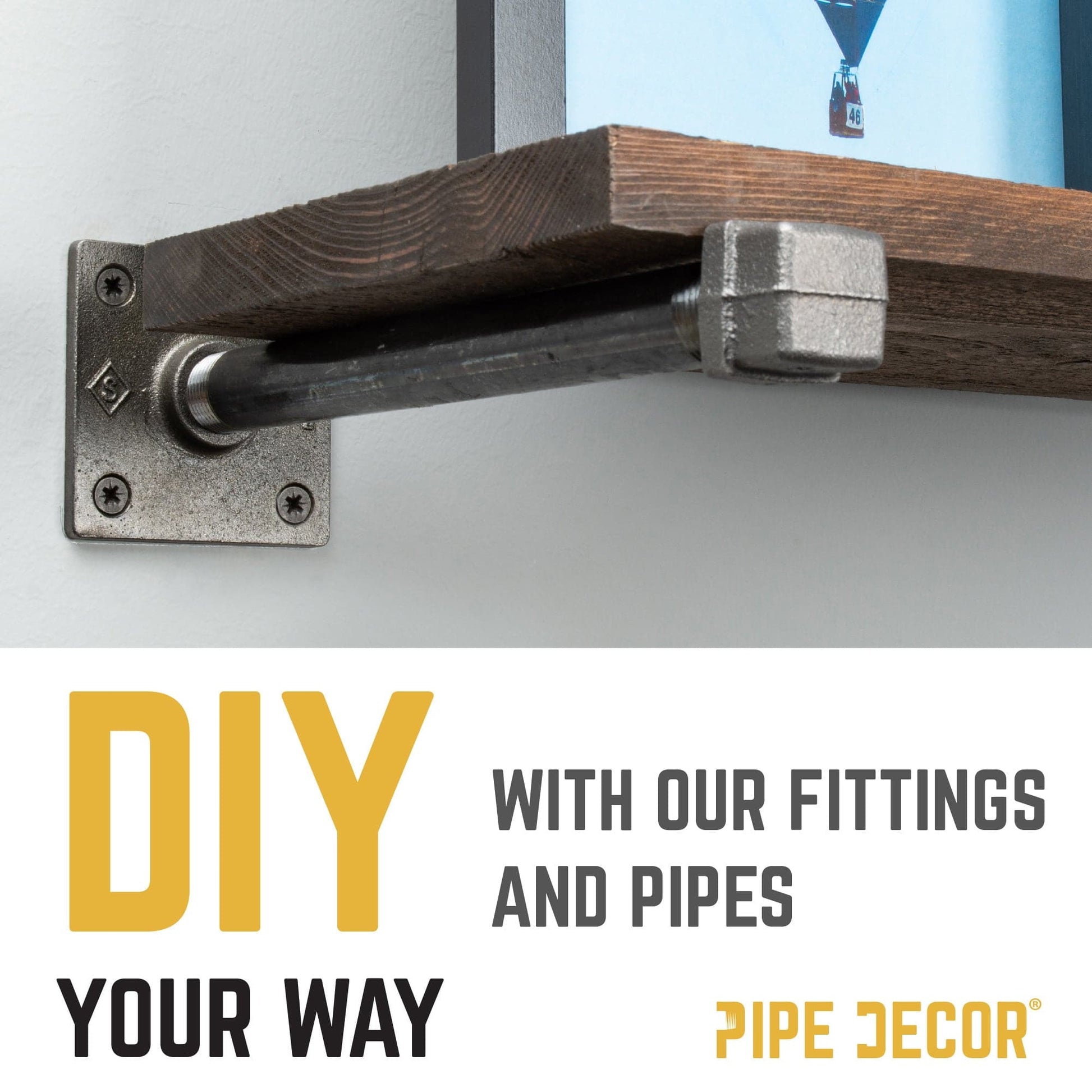 3/4 in. Black Square Cap