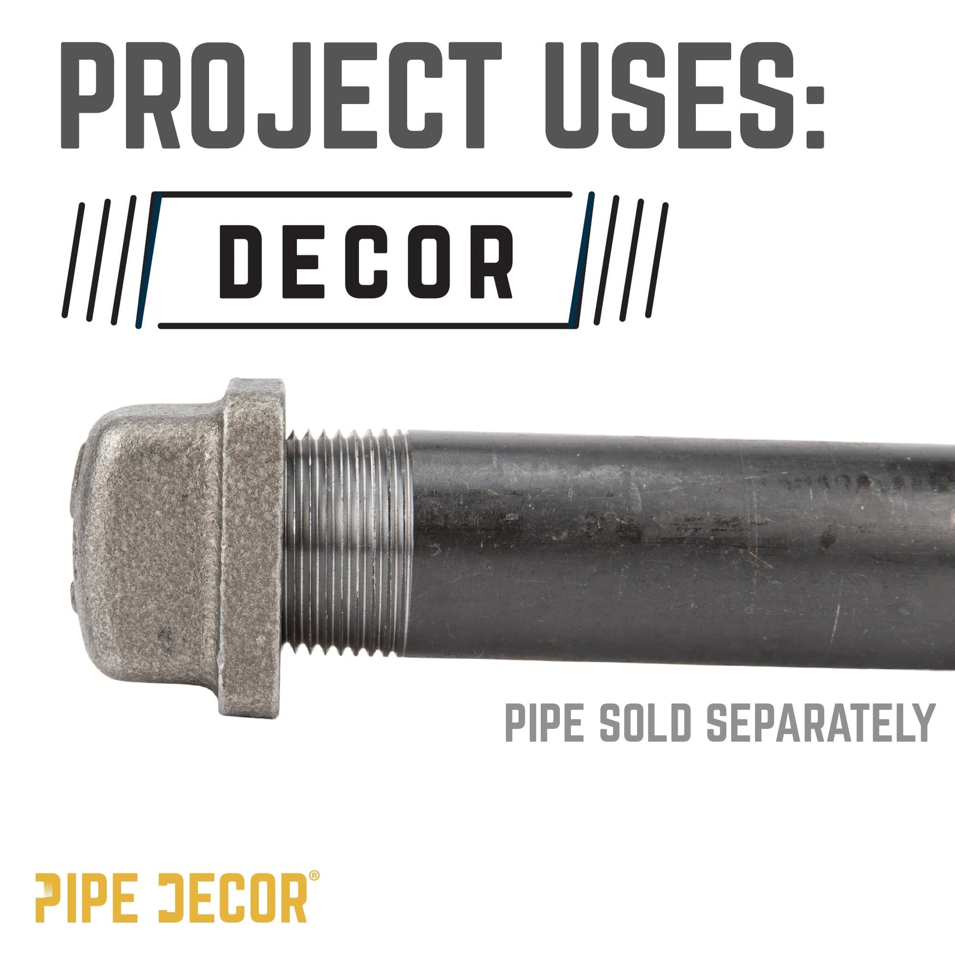 3/4 in. Black Square Cap