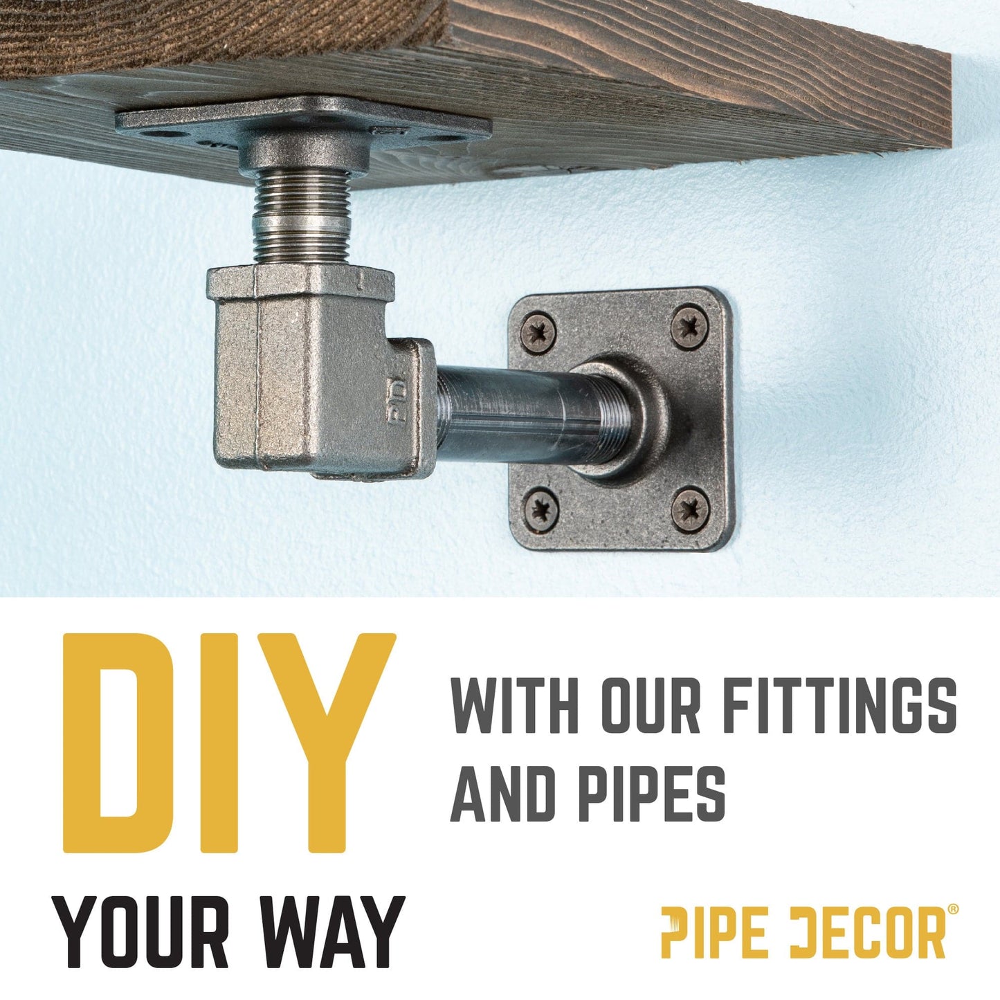 1 in. Black Square 90 Degree Elbow