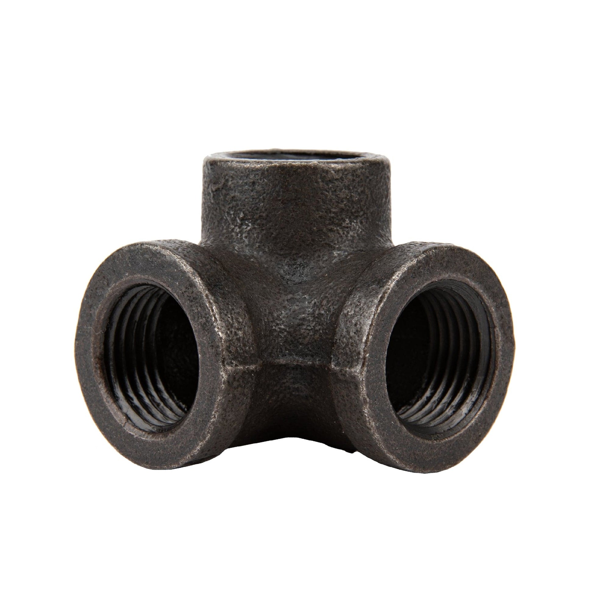 1/2 in.  Prefinished Matte Black Side Outlet Elbow