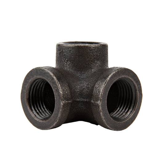 1/2 in.  Prefinished Matte Black Side Outlet Elbow