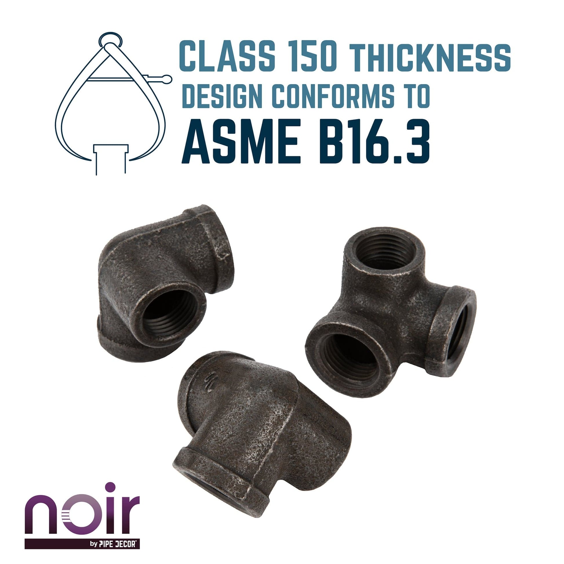 1/2 in.  Prefinished Matte Black Side Outlet Elbow