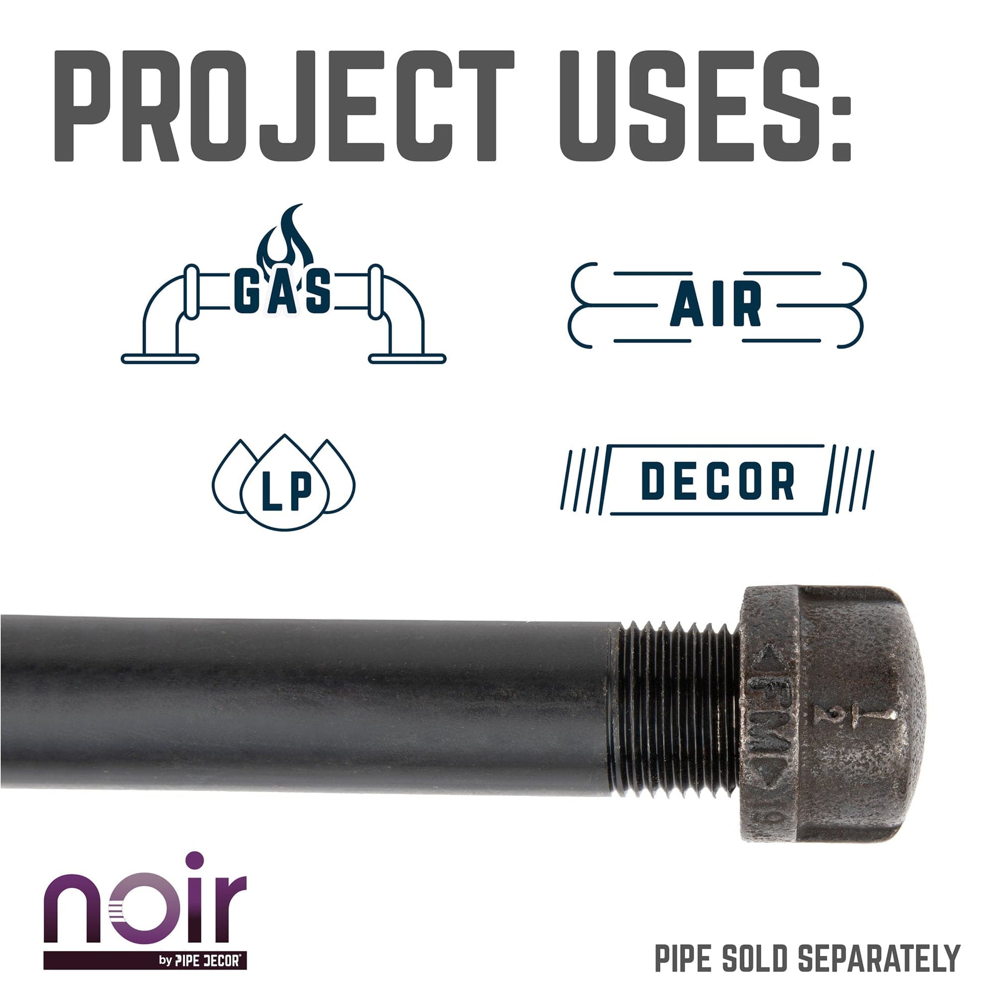 1/2 in. Prefinished Matte Black Cap