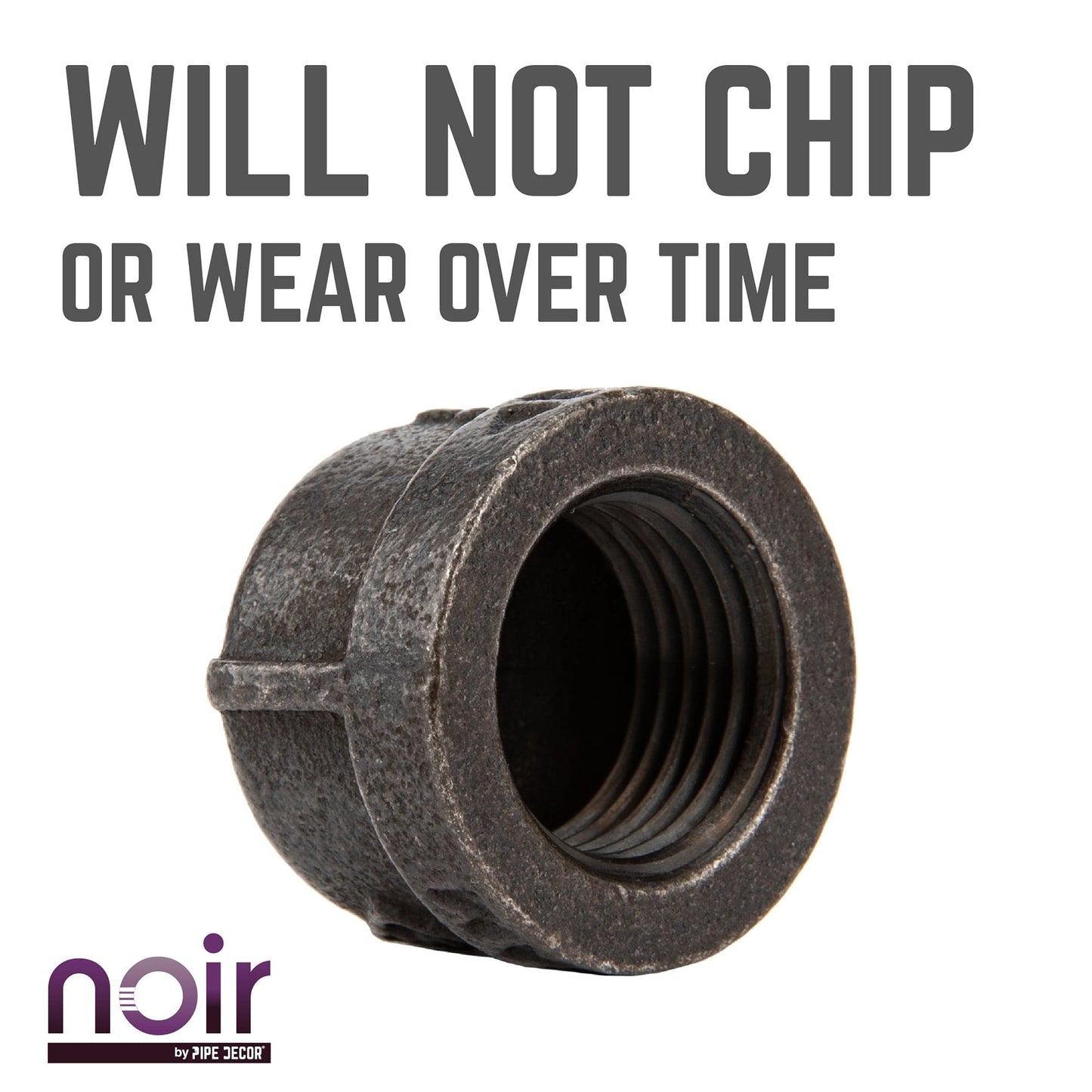 1/2 in. Prefinished Matte Black Cap