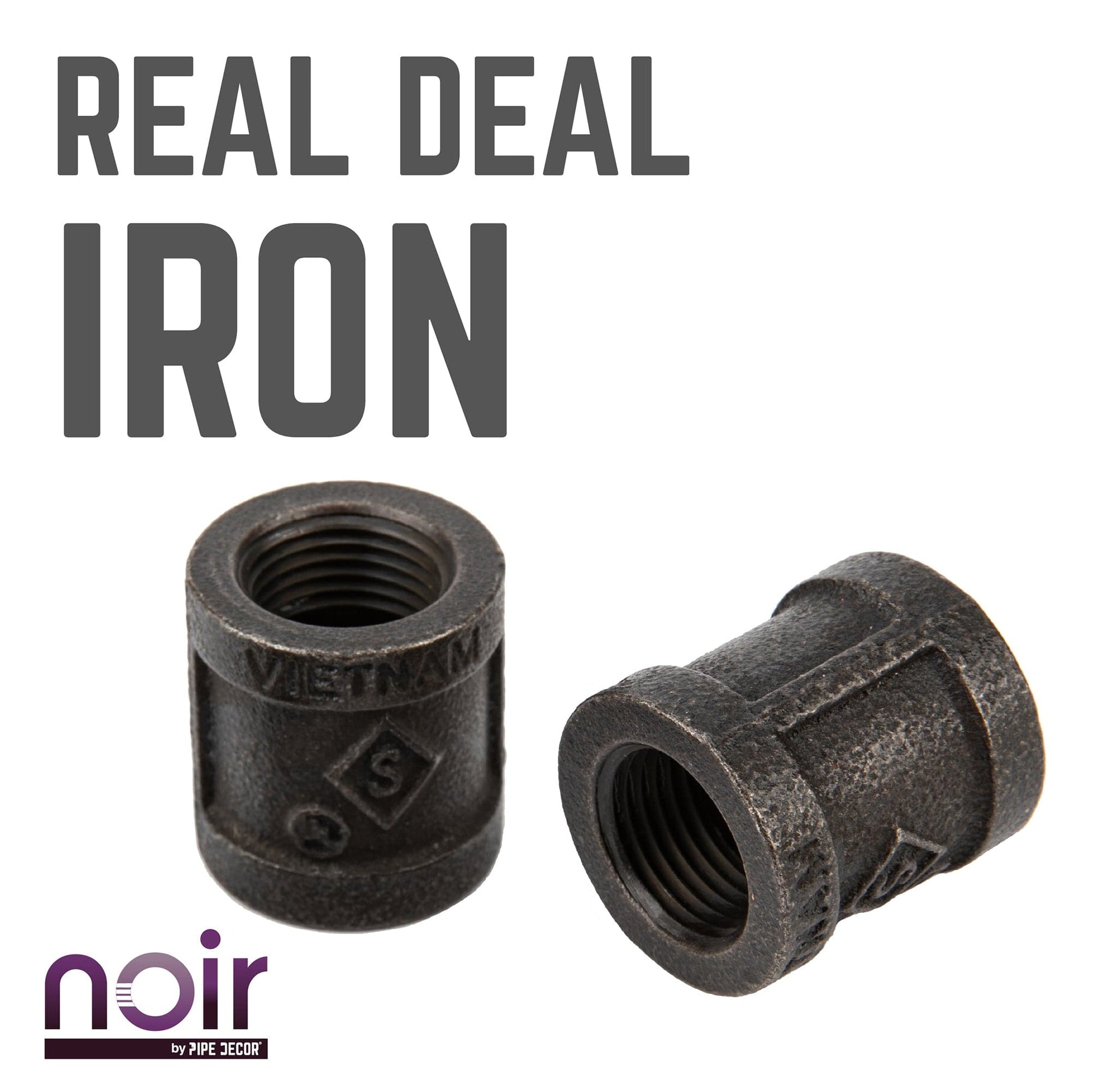 1/2 in. Prefinished Matte Black Coupling