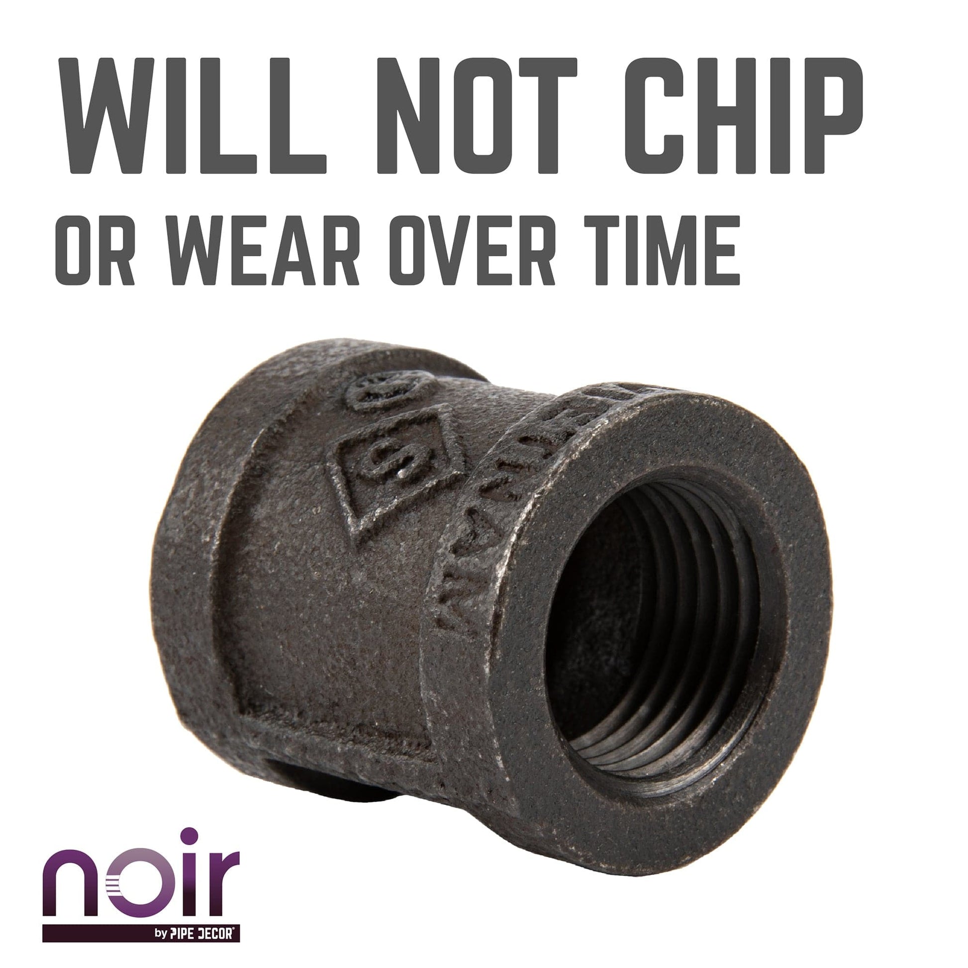 1/2 in. Prefinished Matte Black Coupling