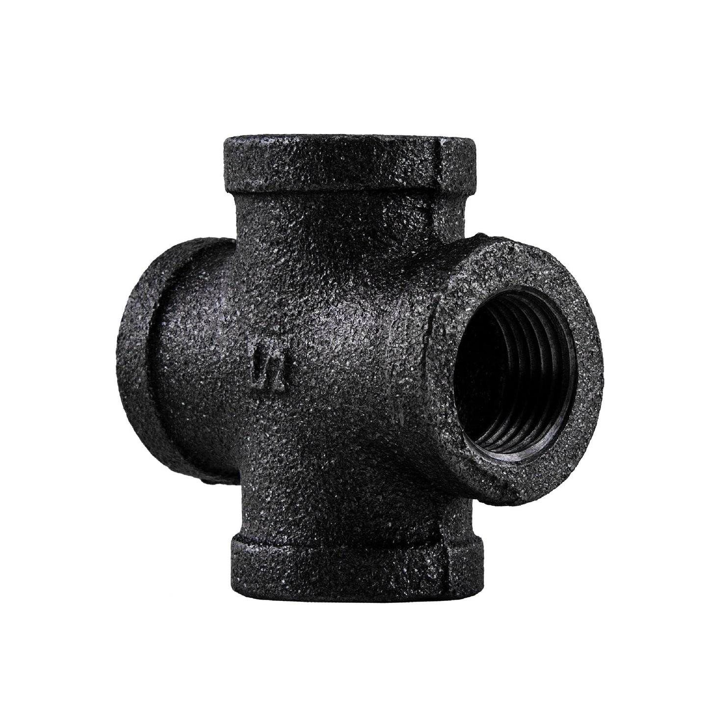 1/2 in. Prefinished Matte Black Cross