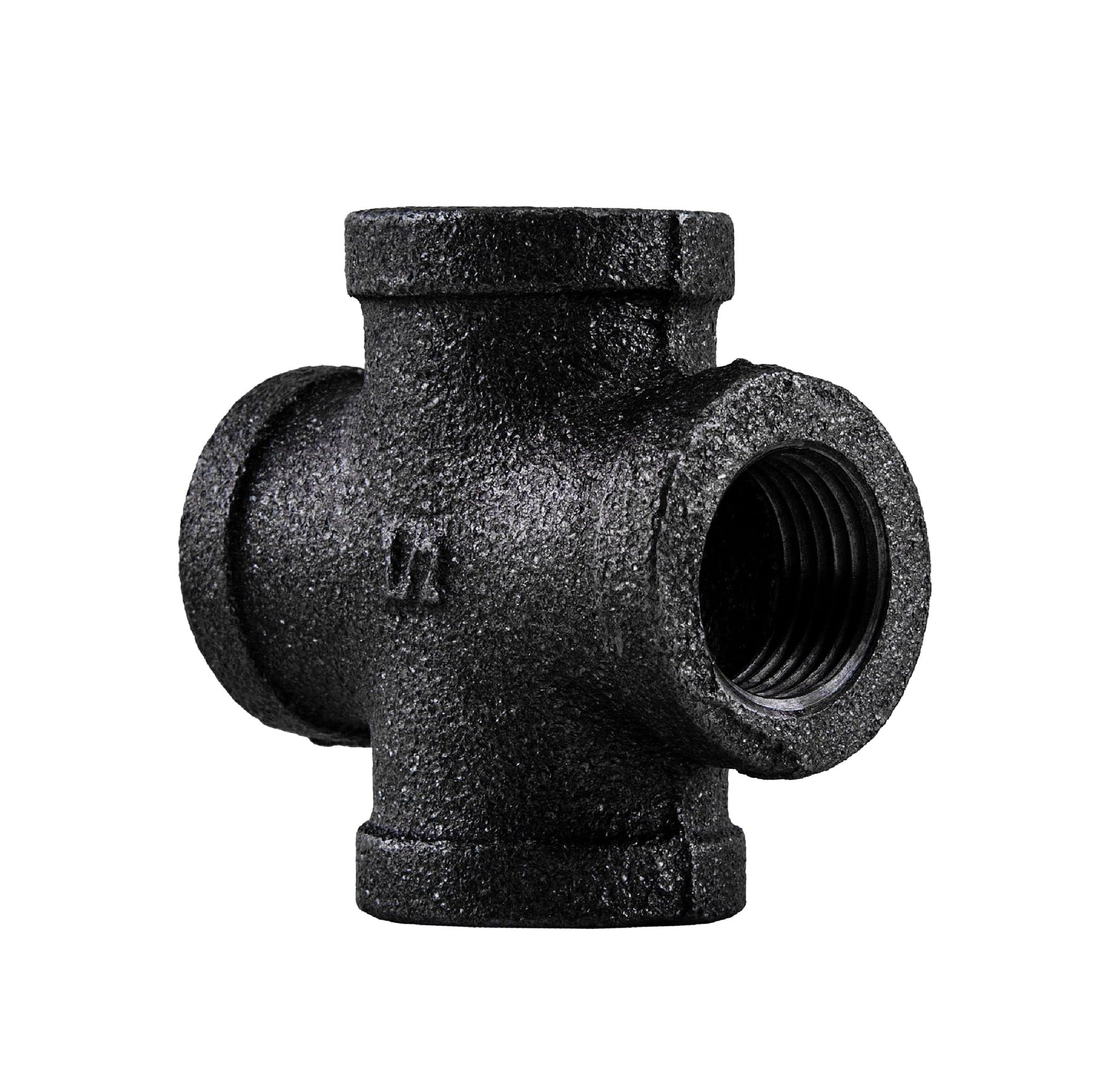 1/2 in. Prefinished Matte Black Cross