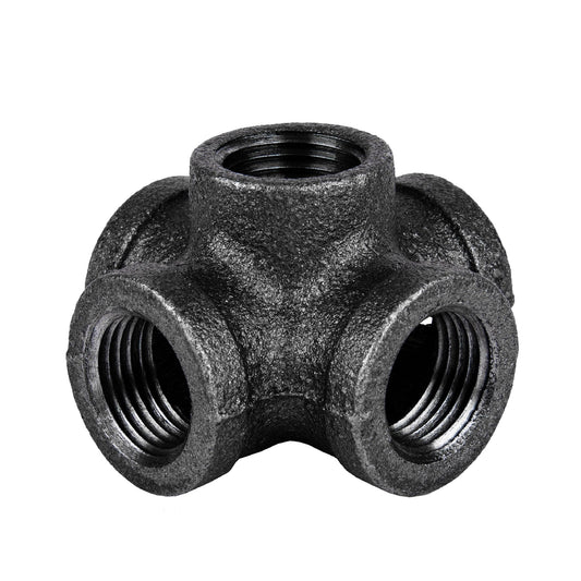 1/2 in. Prefinished Matte Black 5-Way Fitting