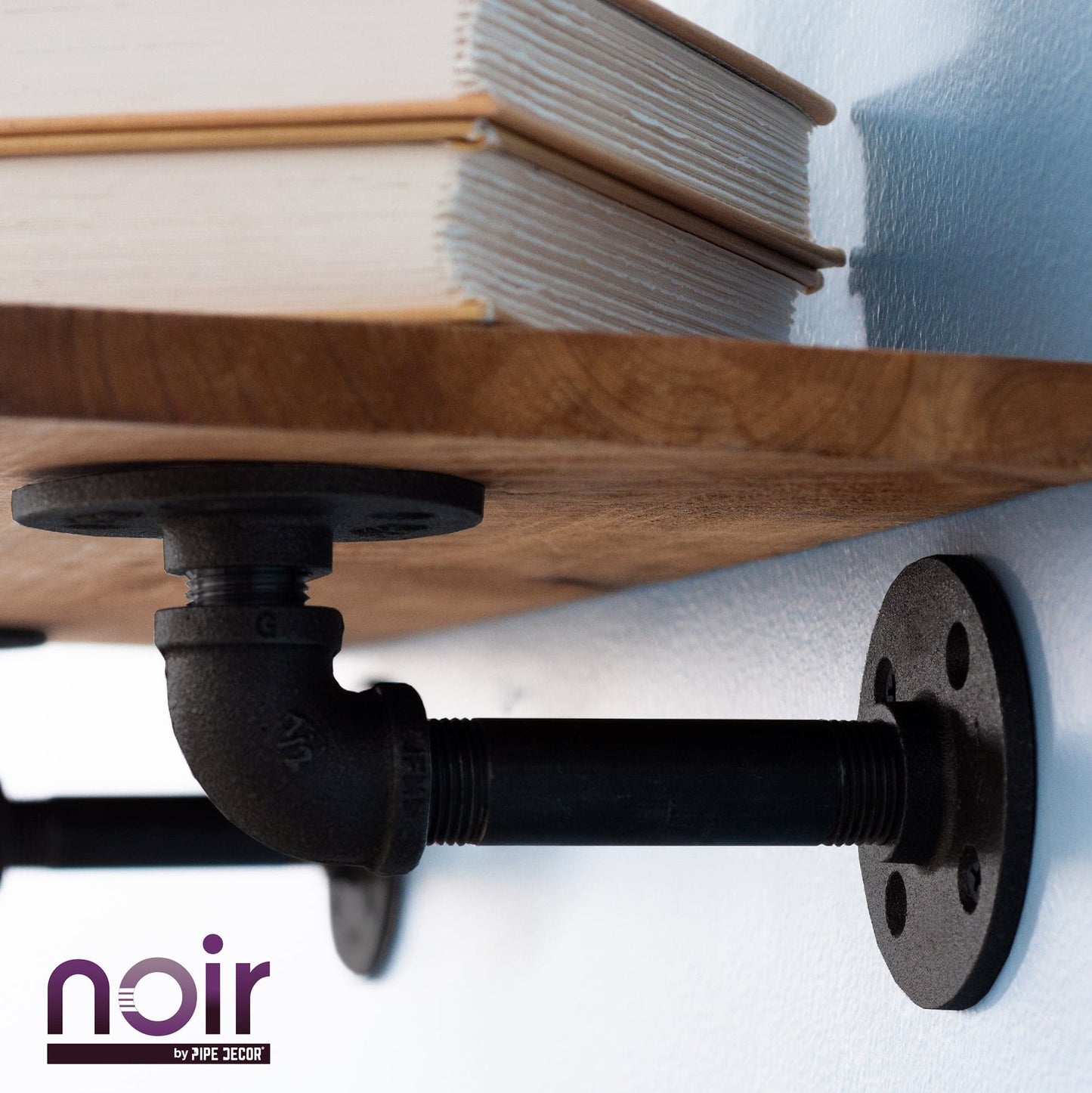 1/2 in. Prefinished Matte Black 90 Degree Elbow