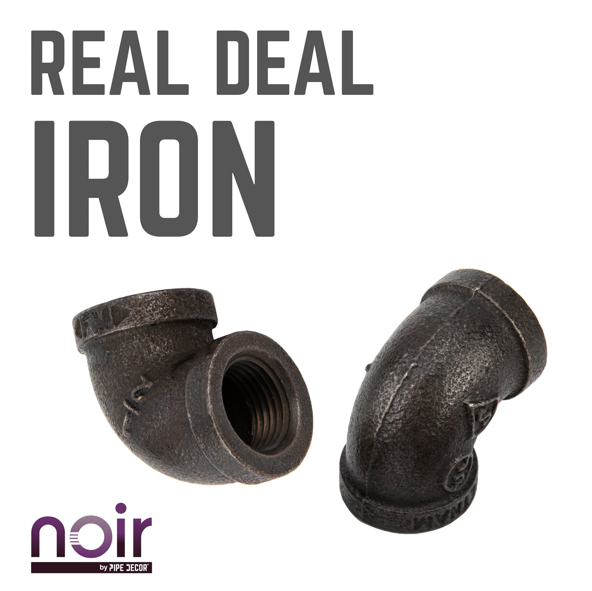 1/2 in. Prefinished Matte Black 90 Degree Elbow