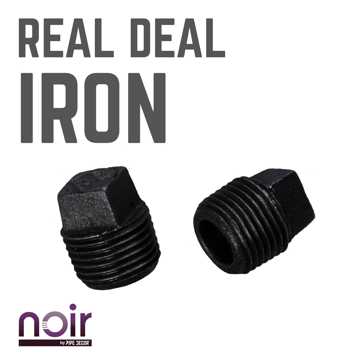 1/2 in. Prefinished Matte Black Plug