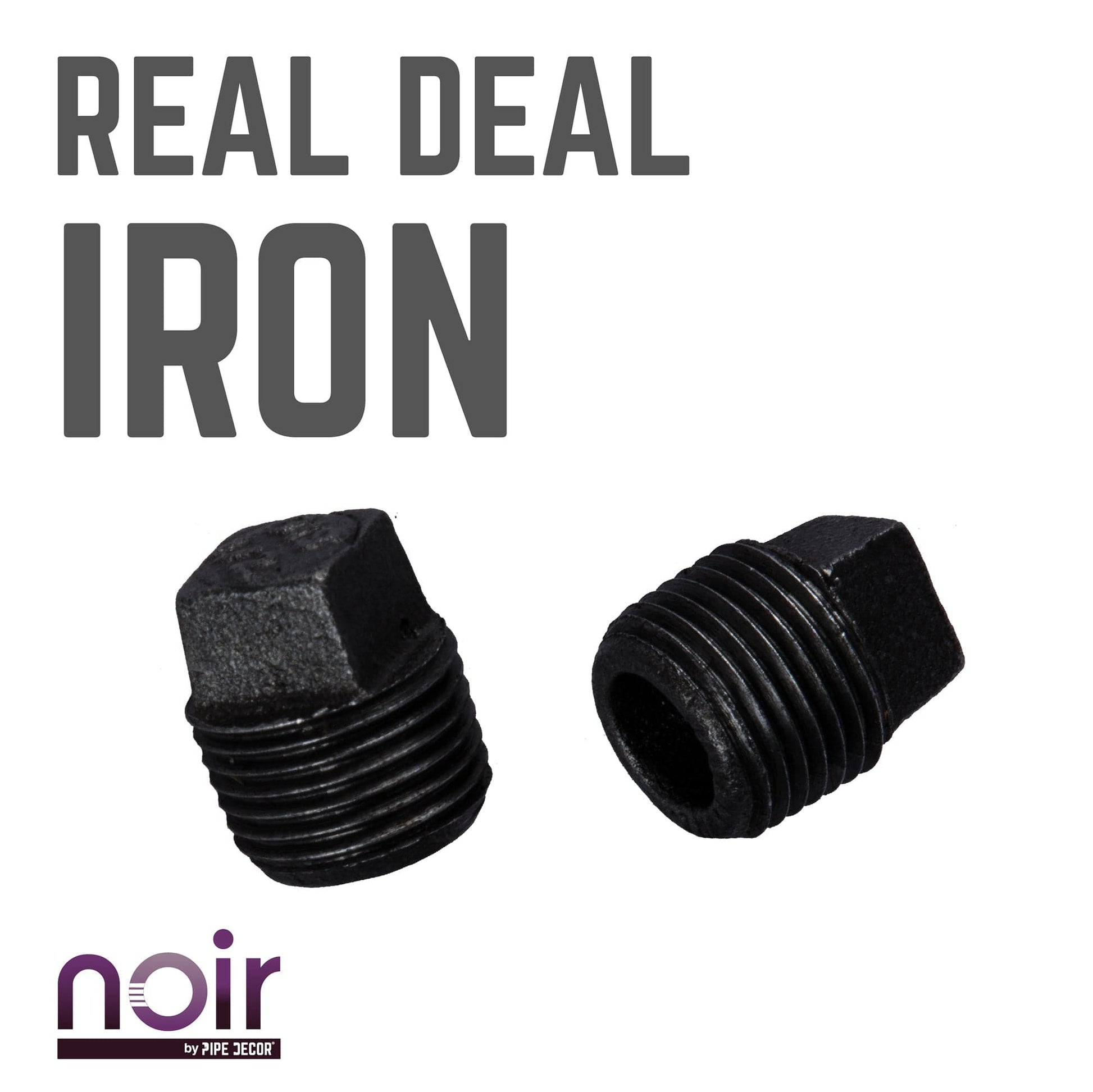 1/2 in. Prefinished Matte Black Plug