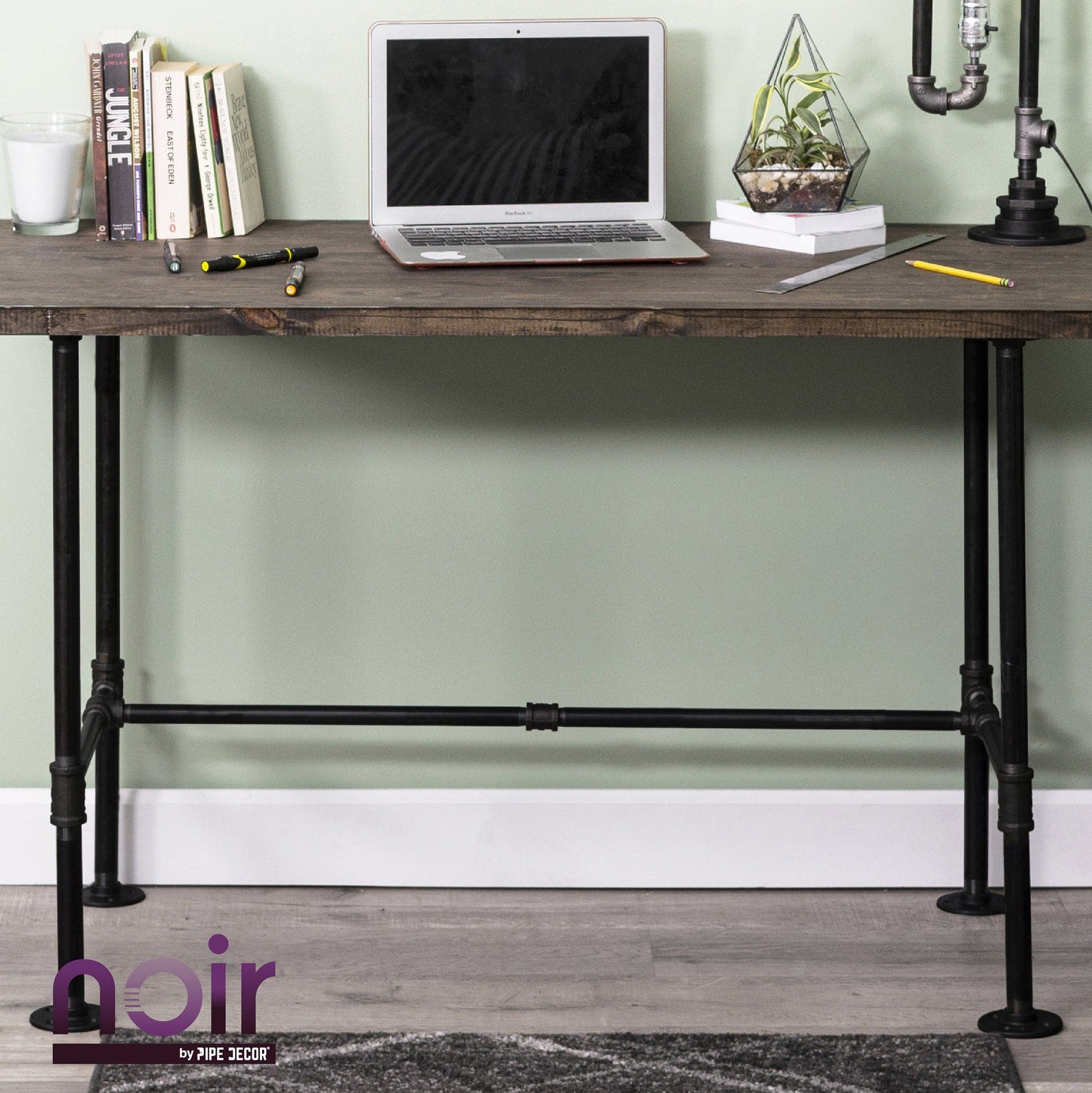 3/4 in. x 3/4 in. x 1/2 in. Prefinished Matte Black Reducing Tee