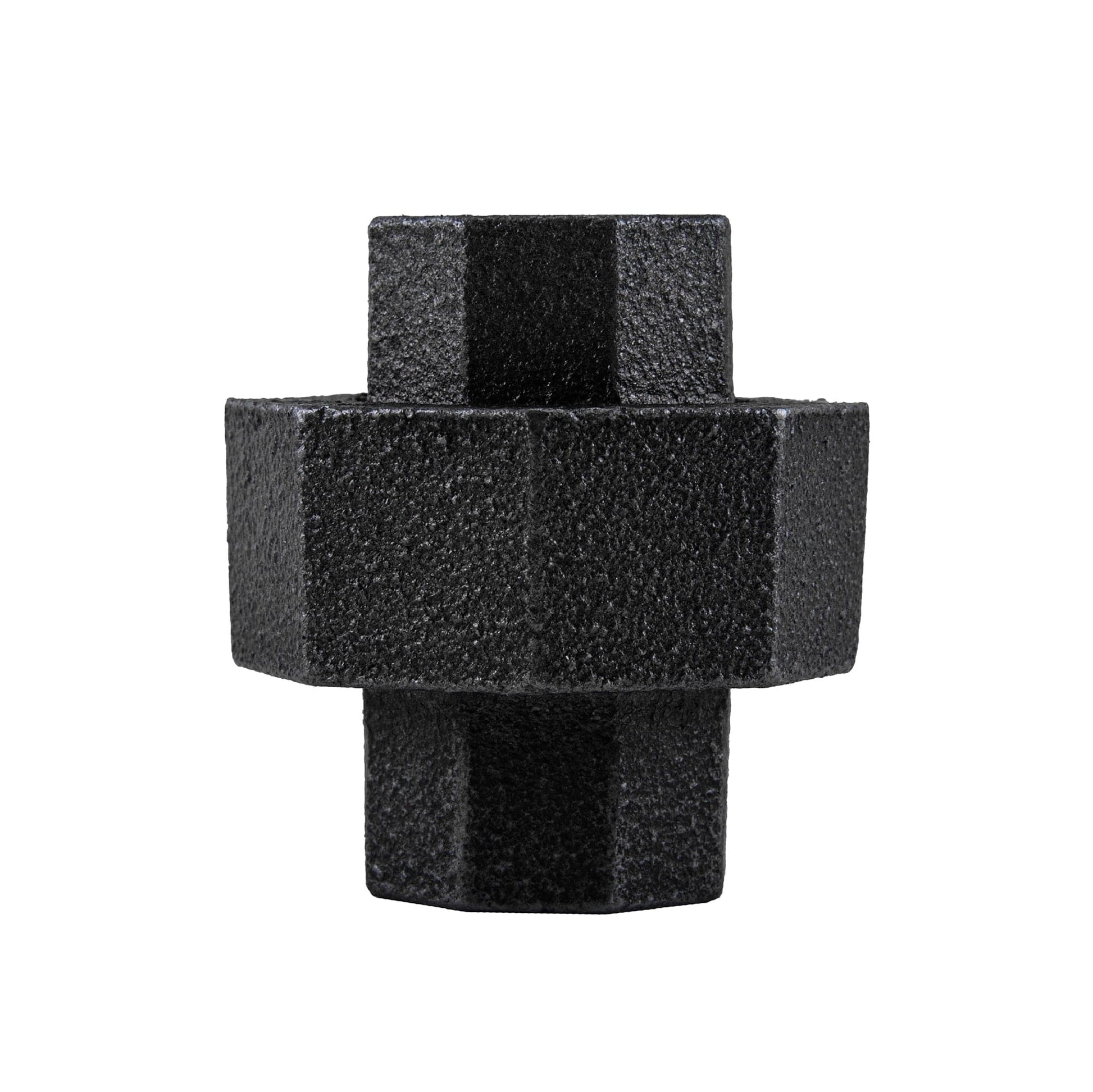 1/2 in. Prefinished Matte Black Union
