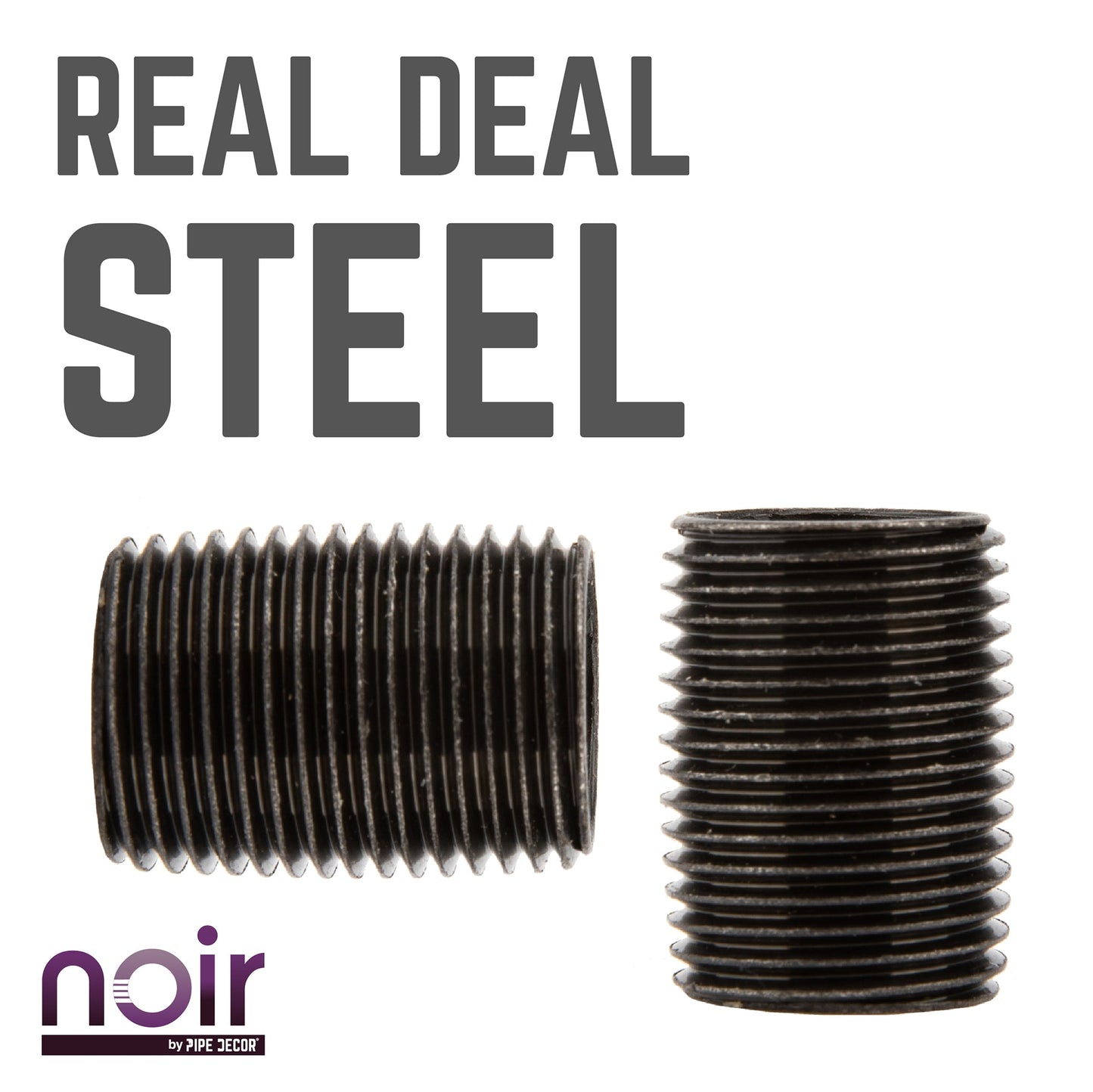 1/2 in. x 1 in. Prefinished Matte Black Pipe