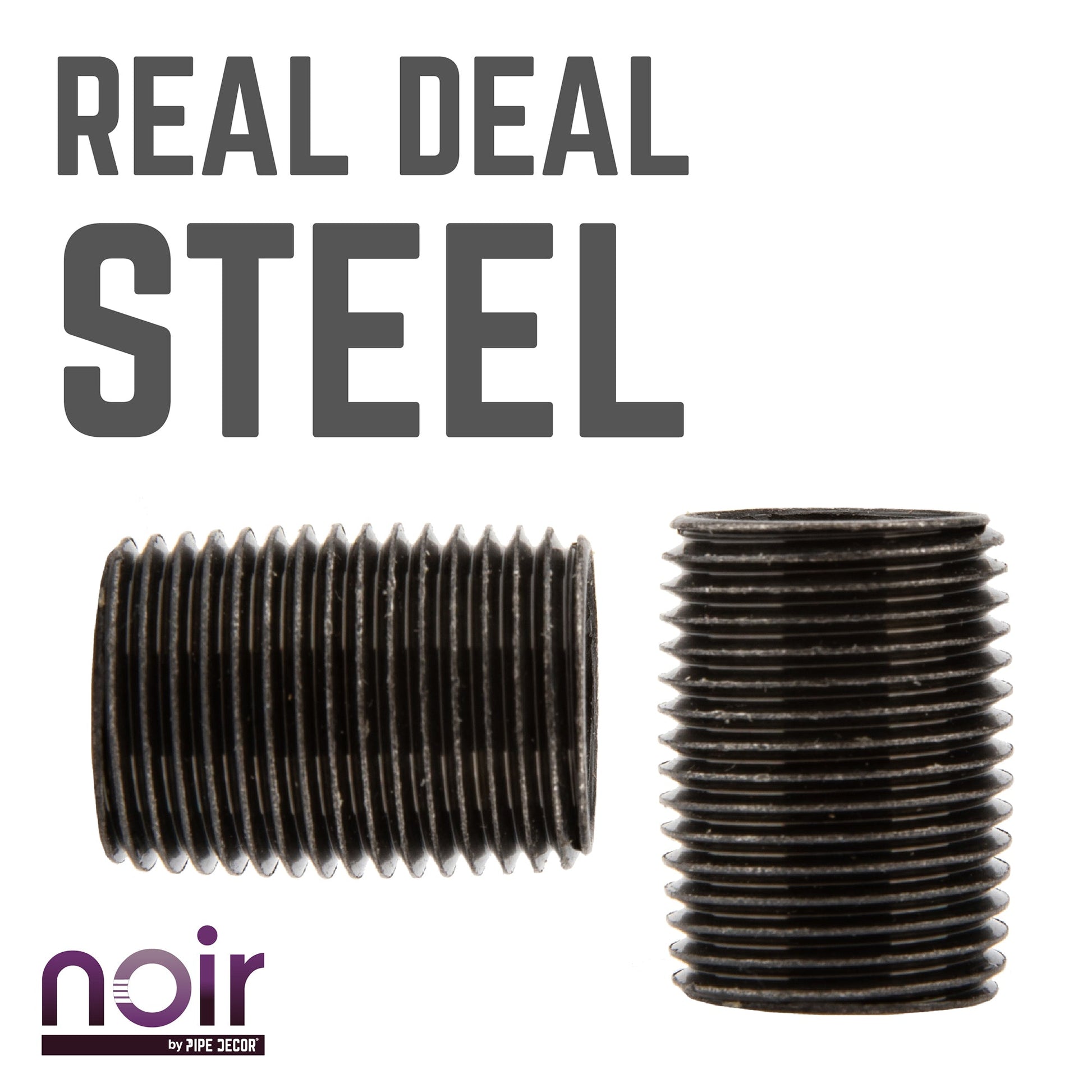 1/2 in. x 1 in. Prefinished Matte Black Pipe