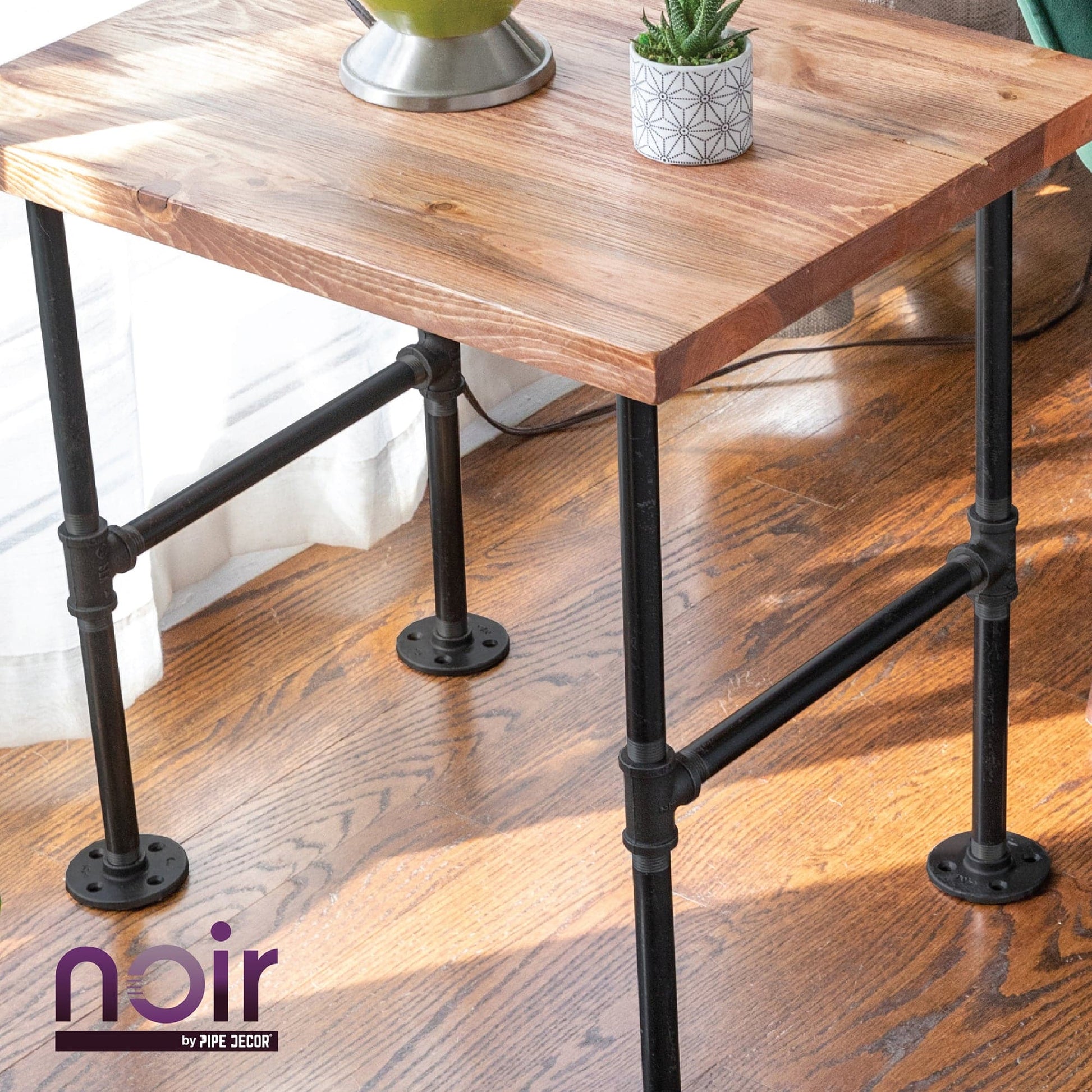 1/2 in. x 14 in. Prefinished Matte Black Pipe