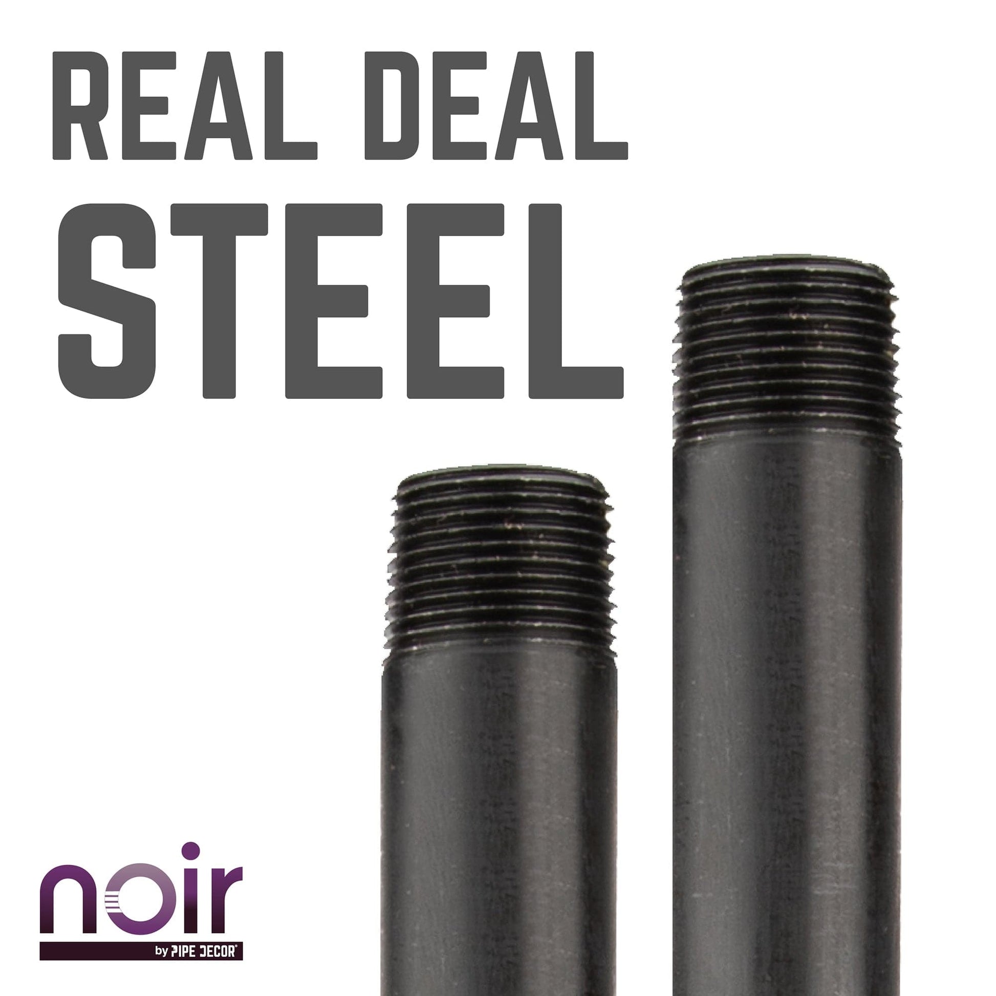 1 in. x 30 in. Prefinished Matte Black Pipe