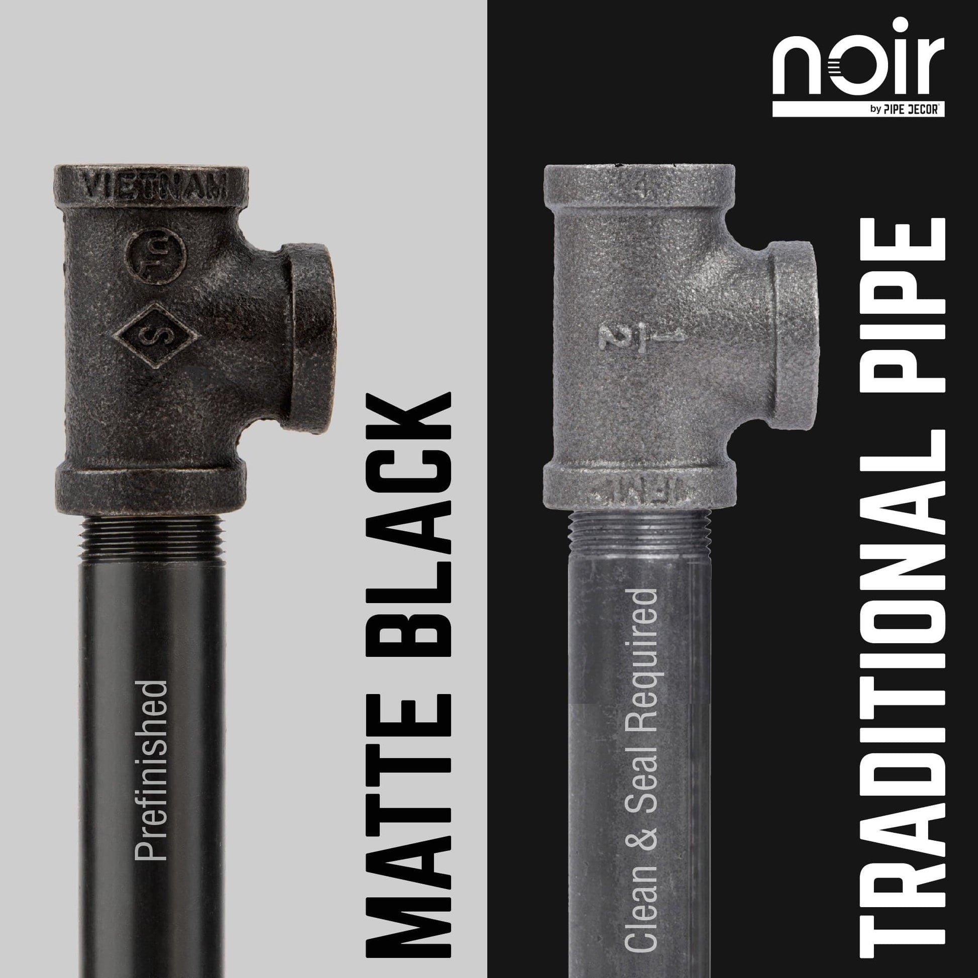 1 in. x 30 in.  Noir Black Round Flange Pipe Table Legs - 4 Pack